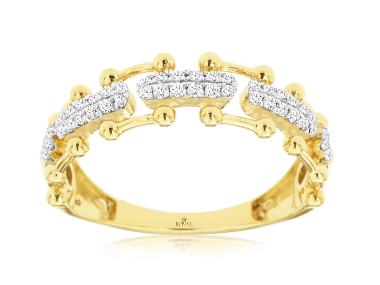 Ring Y. Diamond Gold Royal