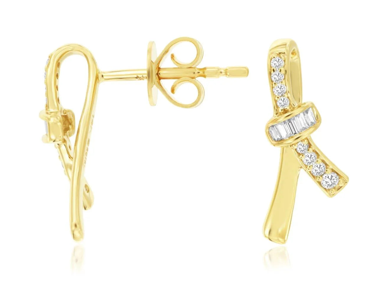 Earrings Y. Diamond Gold Royal