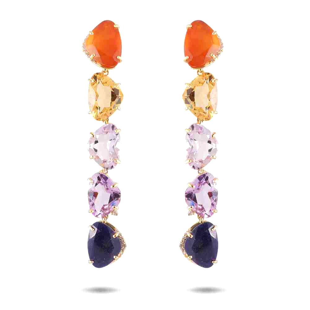 18K Sunset Earrings