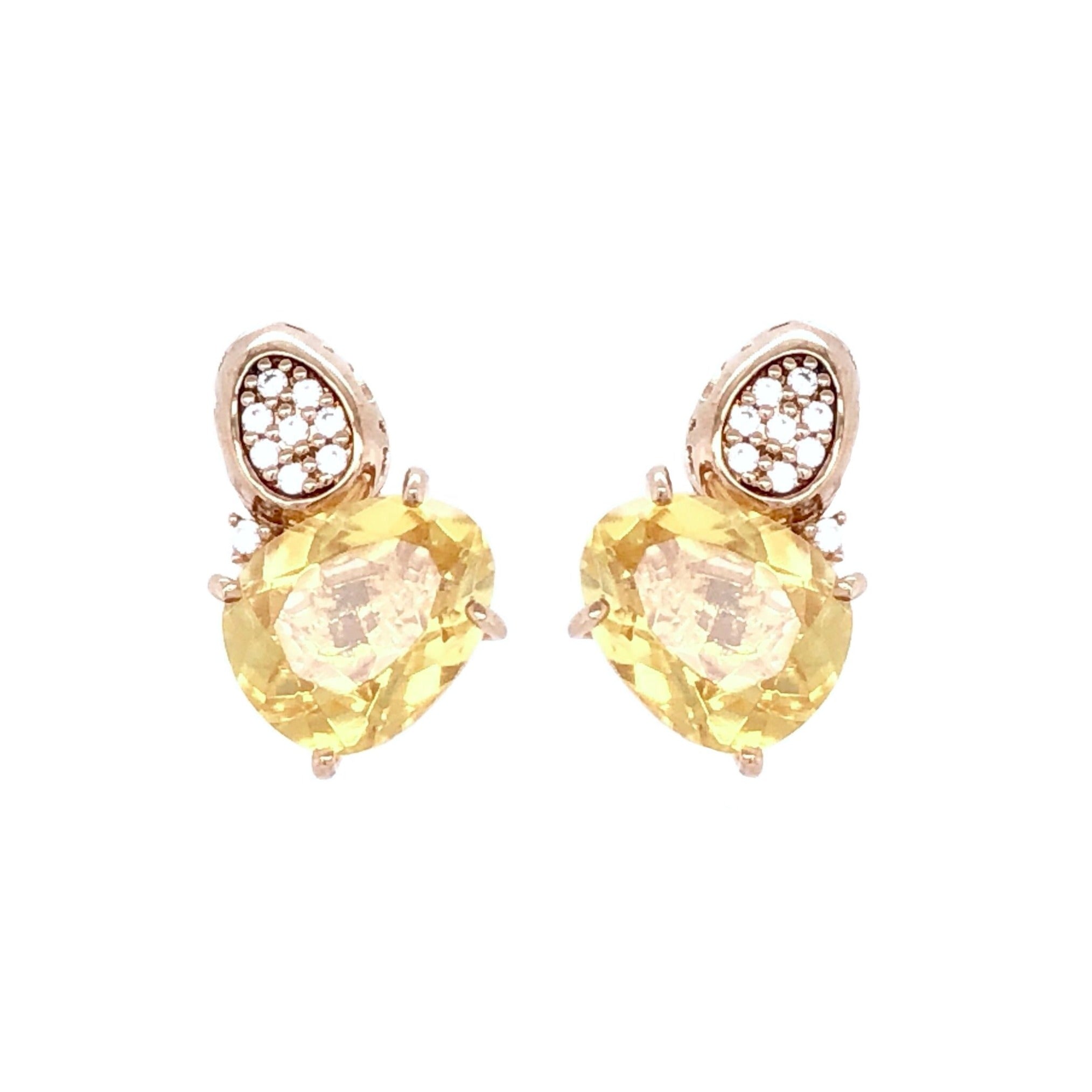 18K Citrine Earrings