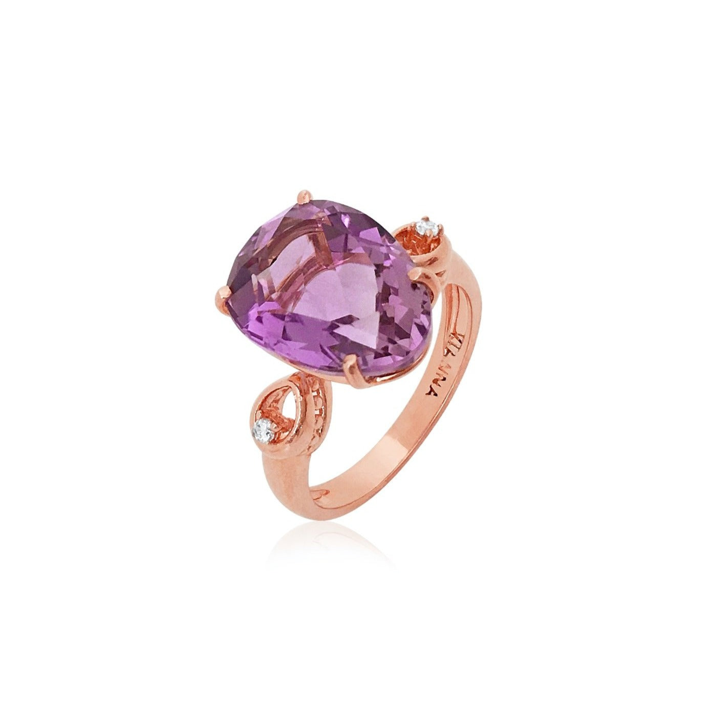 18K Amethyst Ring