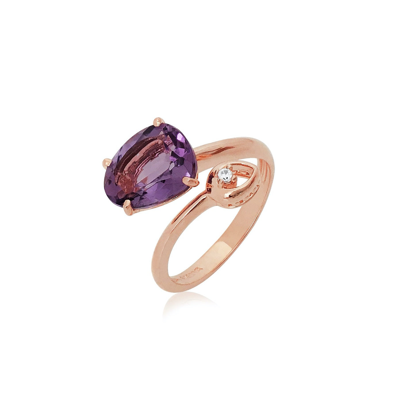 18K Amethyst Ring