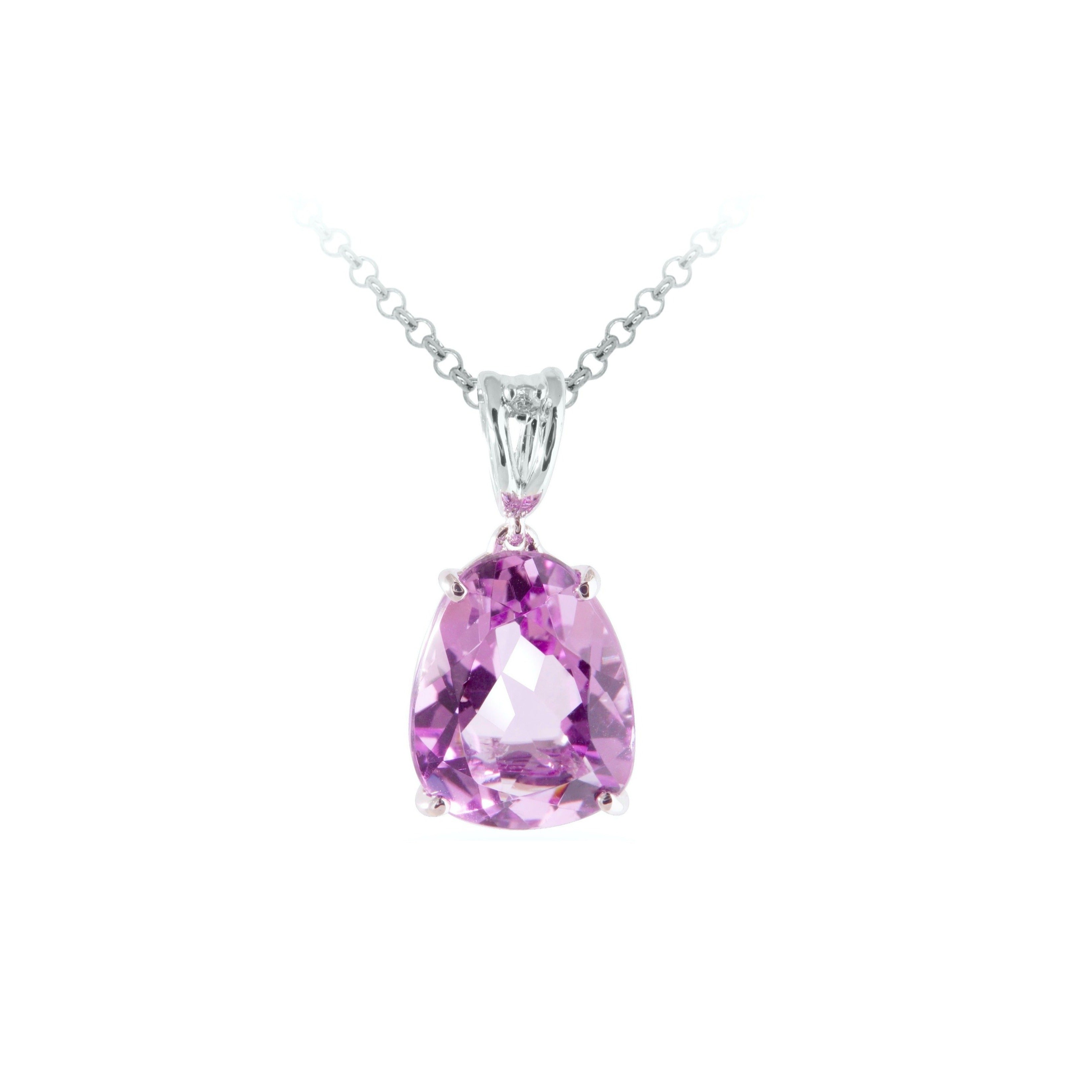 18K Amethyst Pendant