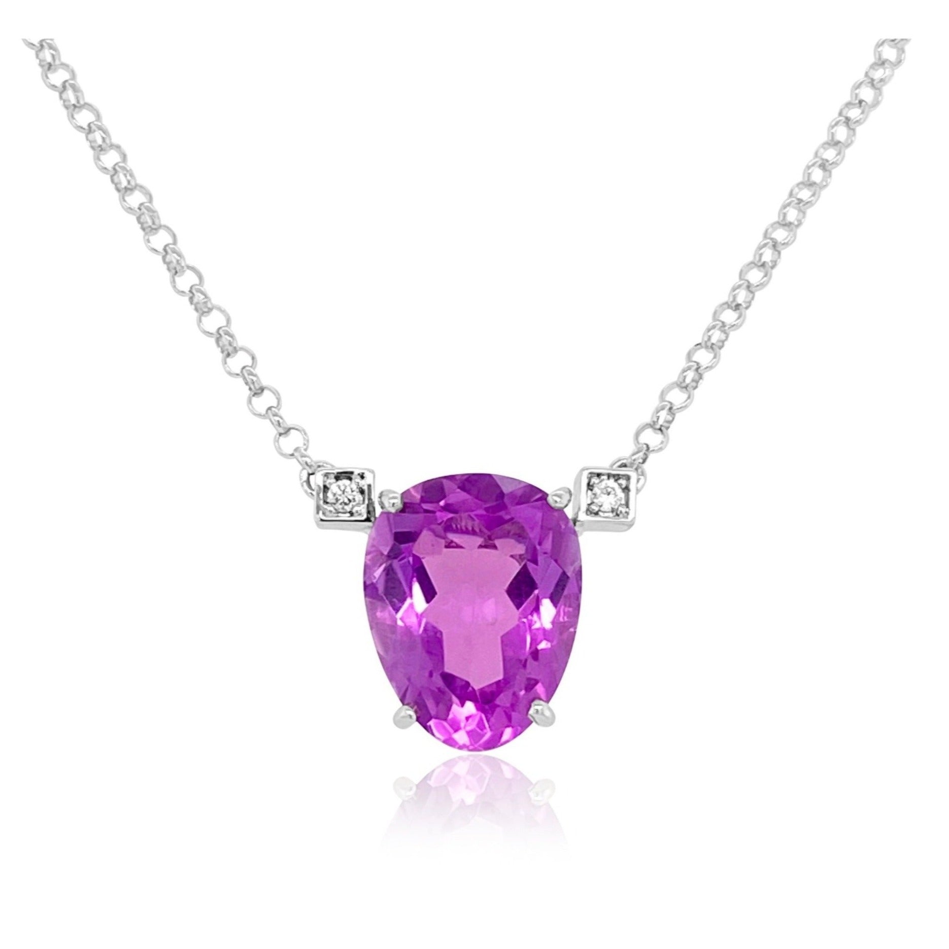 18K Amethyst Necklace