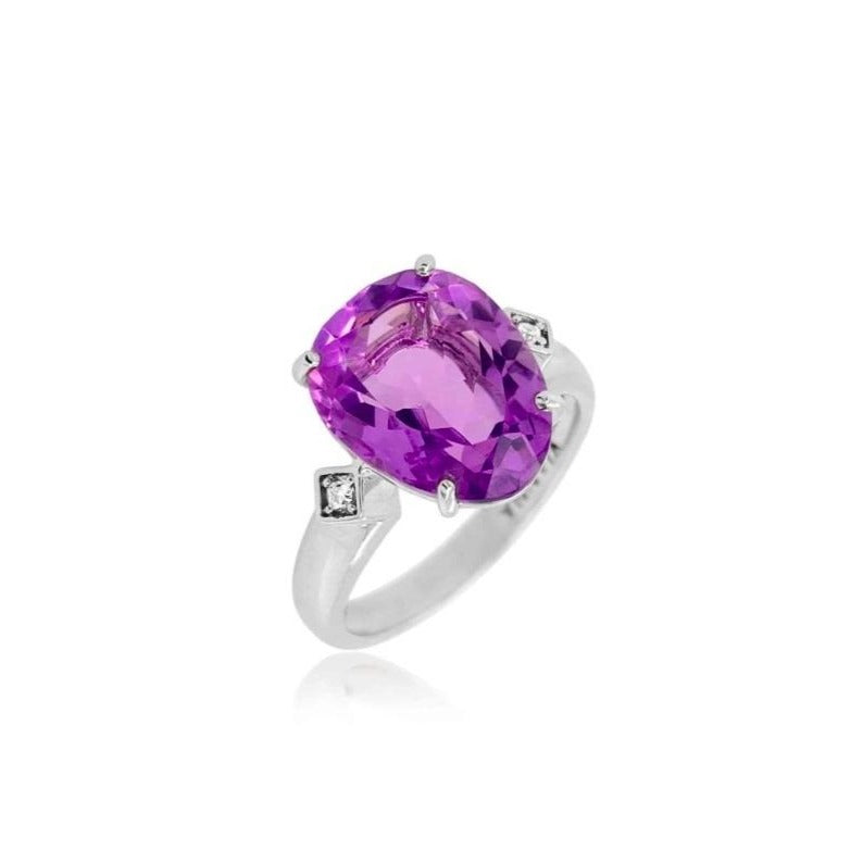 18K Amethyst Ring