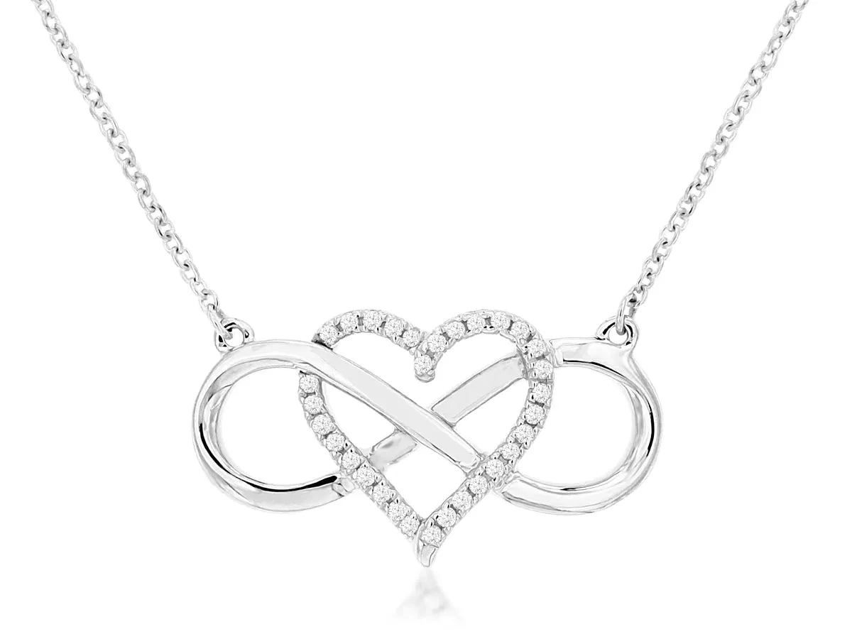 Necklace W. Diamond Royal Infinite Heart