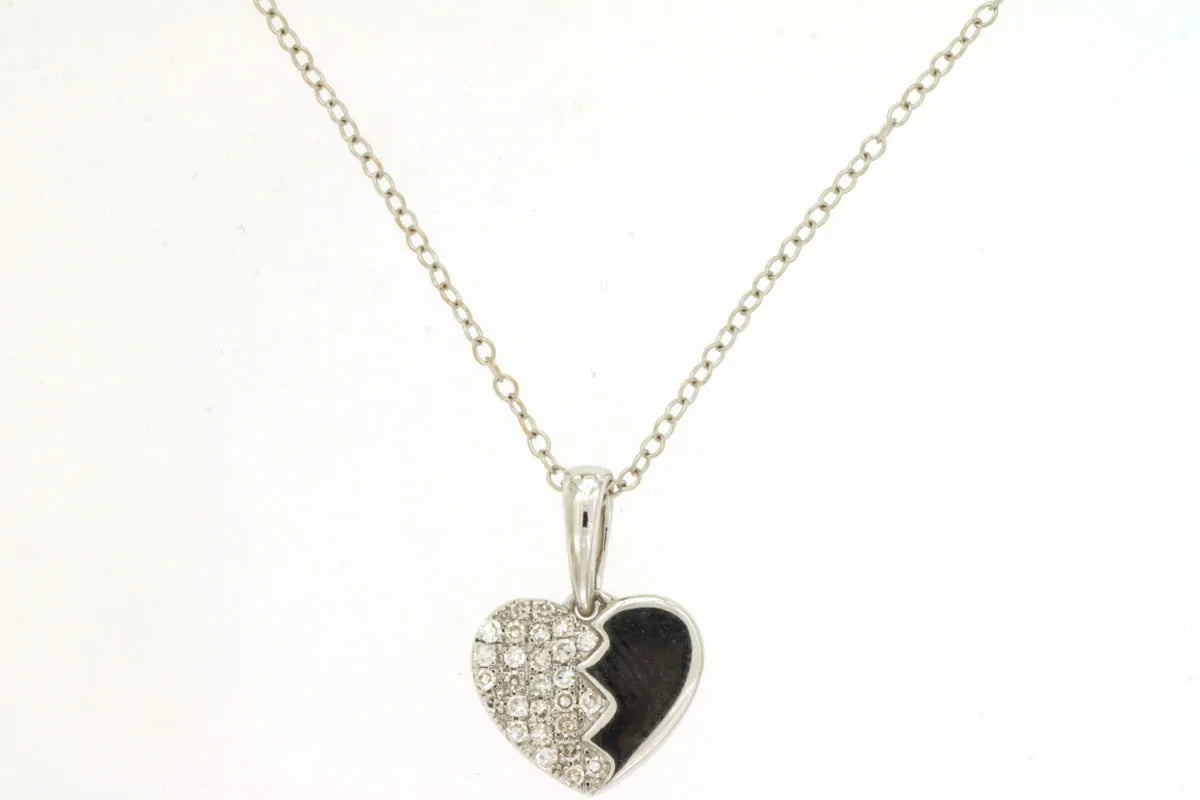 Necklace W. Diamond Royal Heart