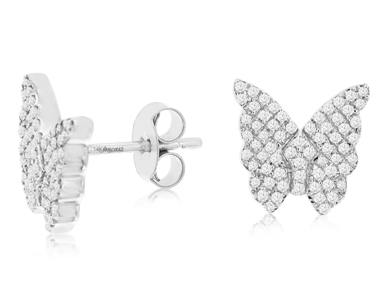 Earrings W. Diamond Royal Butterfly