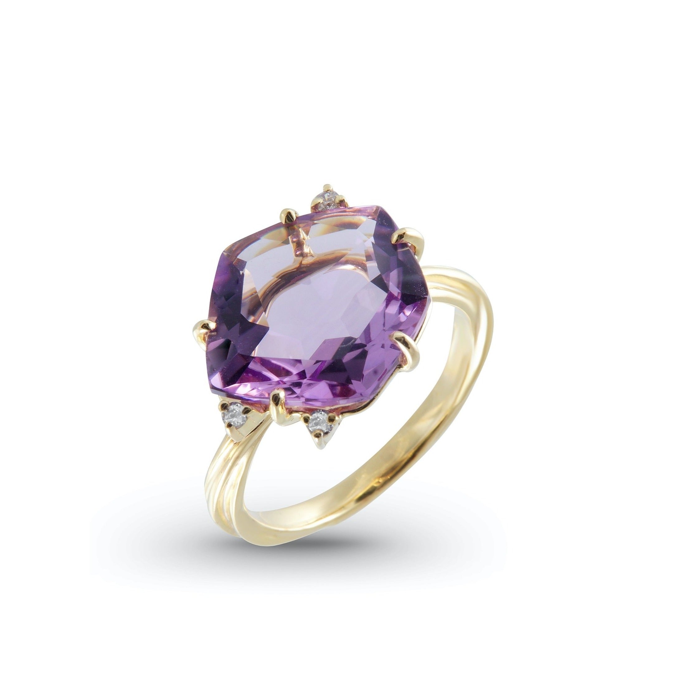 18K Amethyst Ring