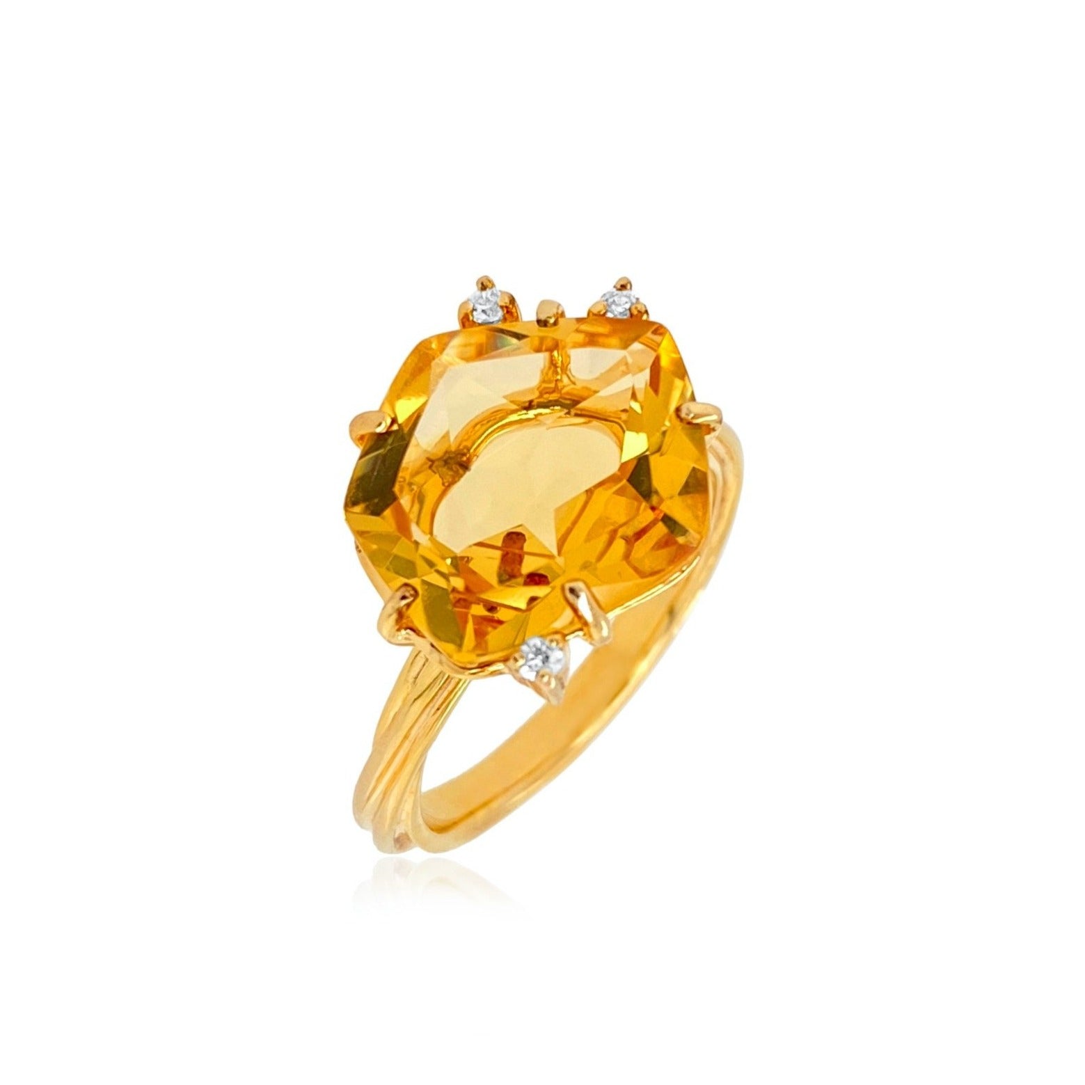 18K Citrine Ring