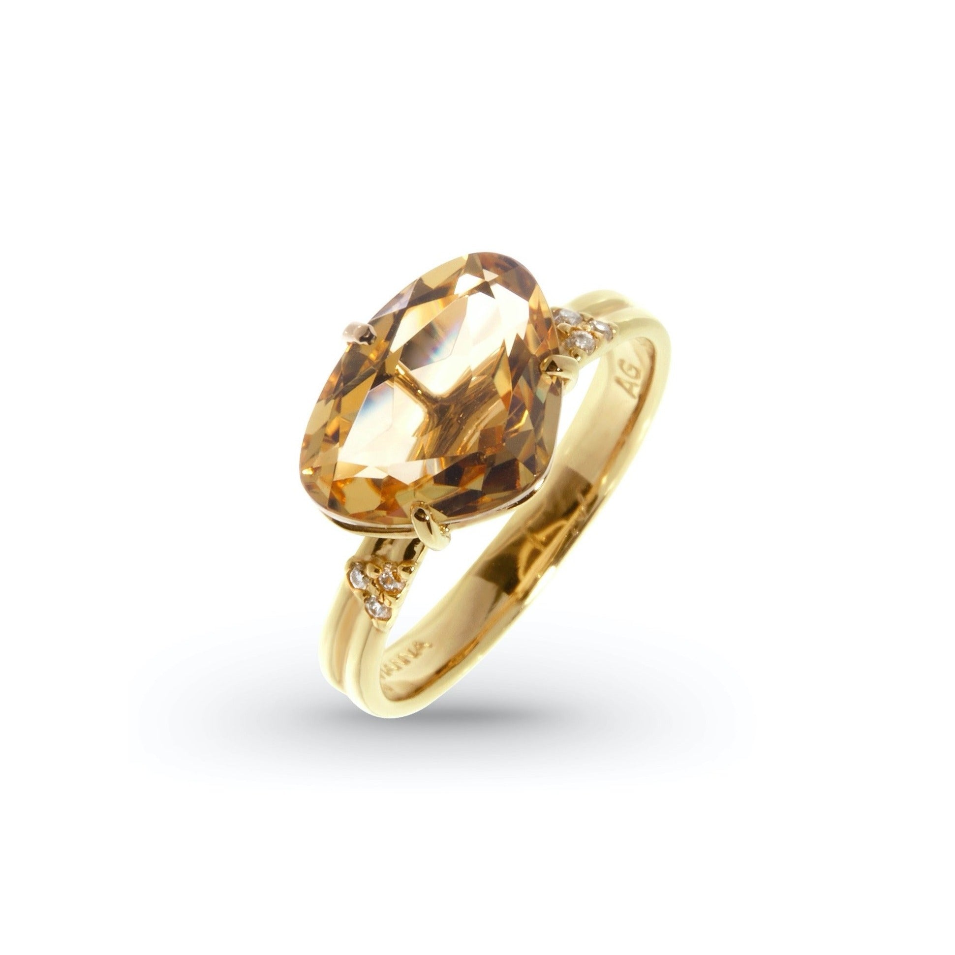 18K Citrine Ring