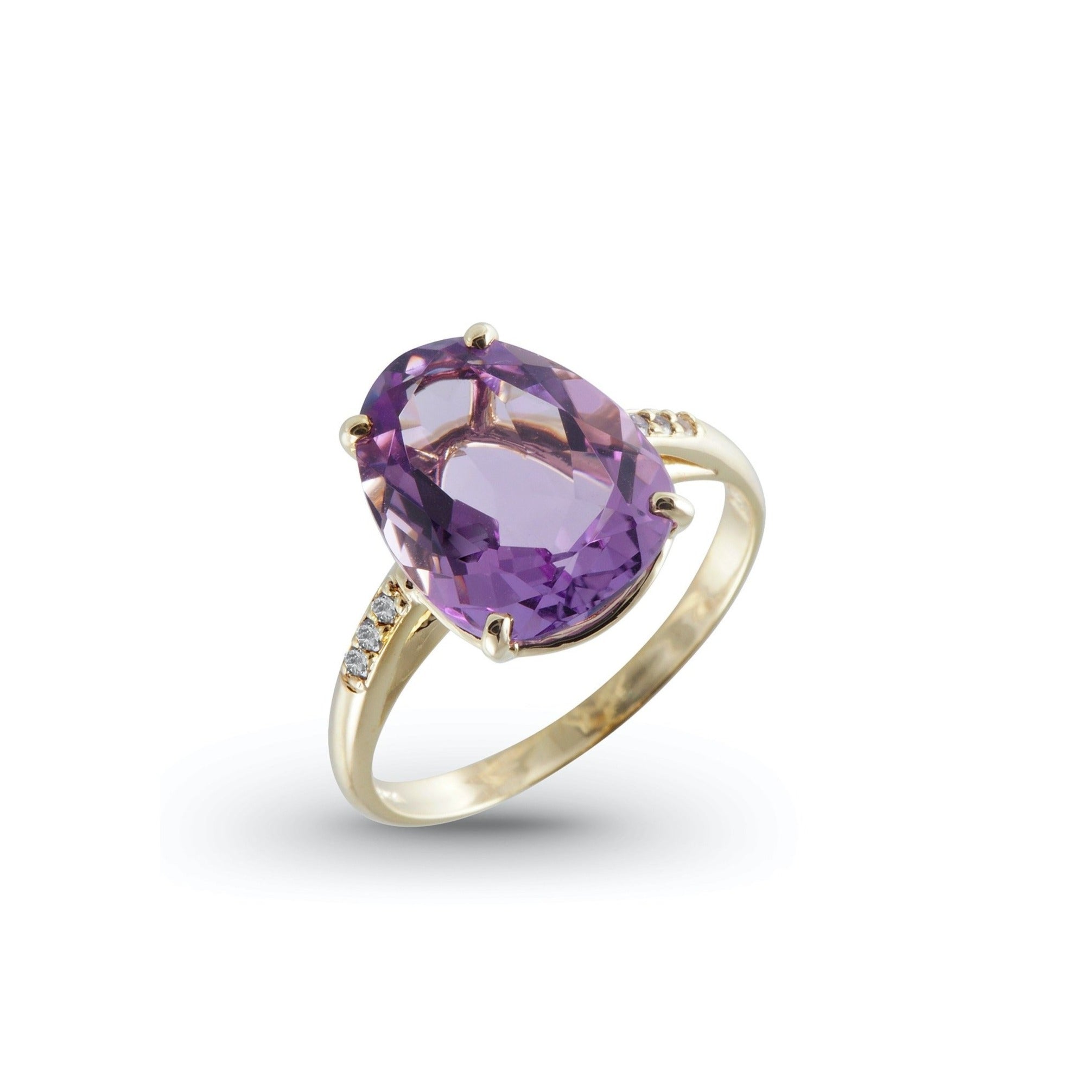 18K Amethyst Ring