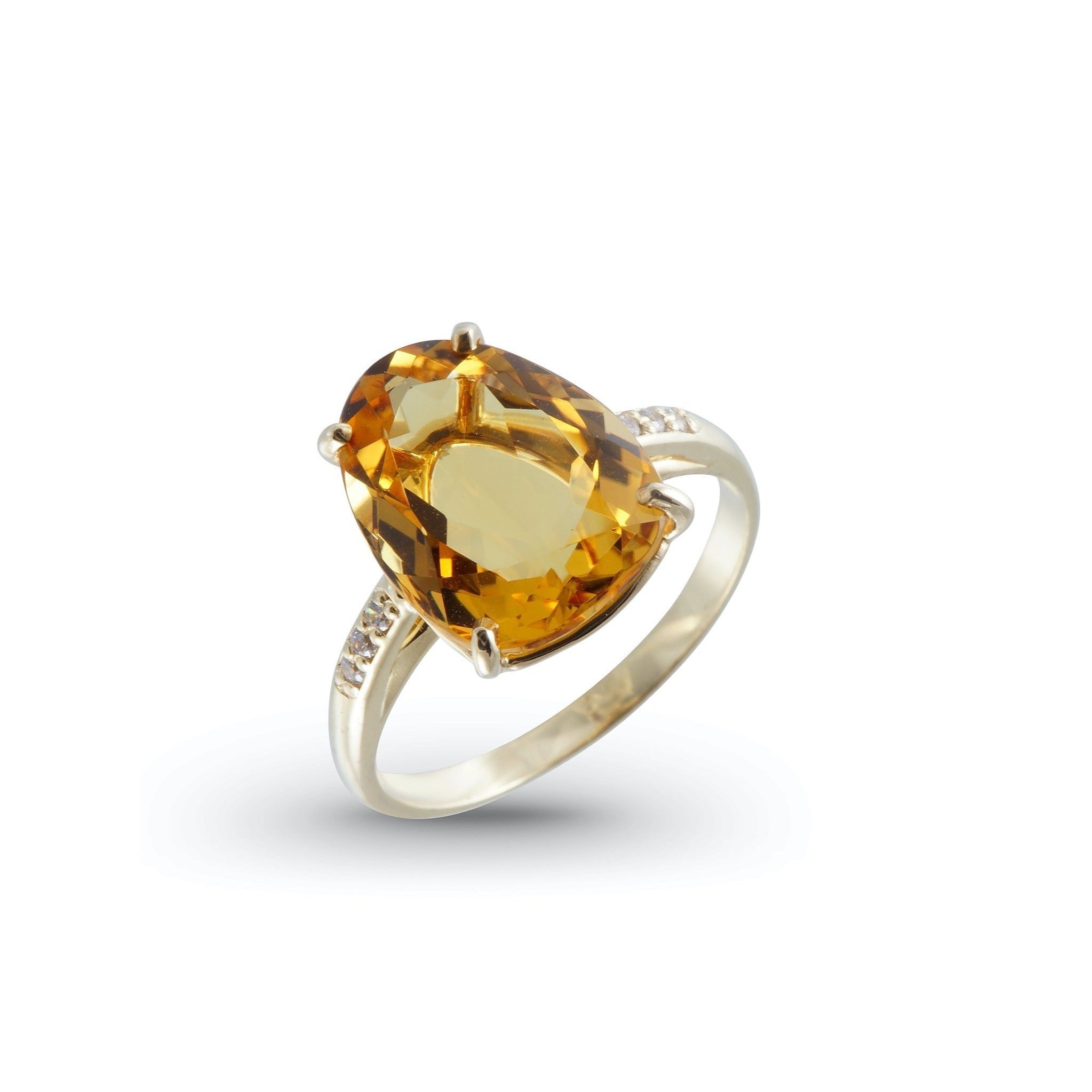 18K Citrine Ring