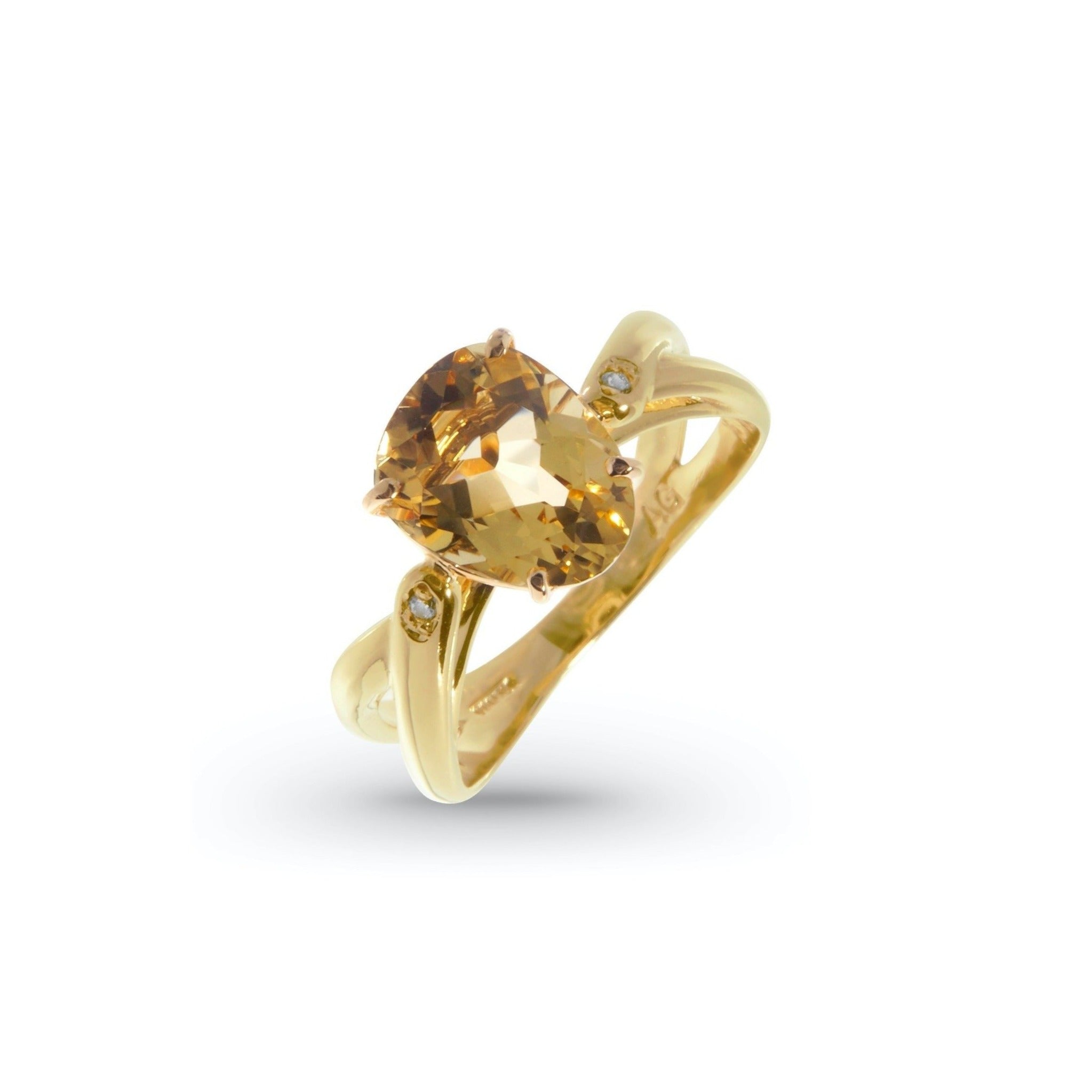 18K Citrine Ring