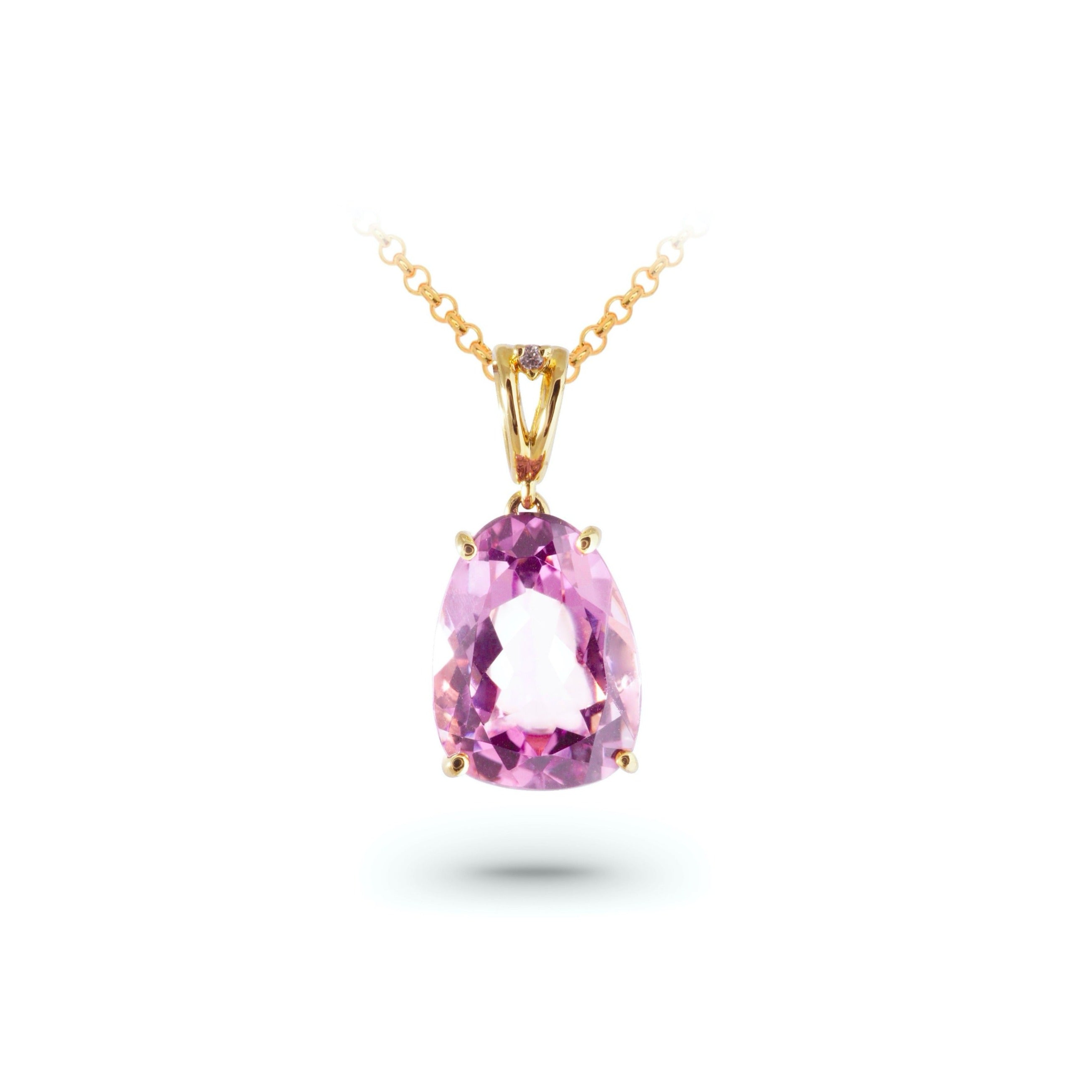 18K Amethyst Pendant