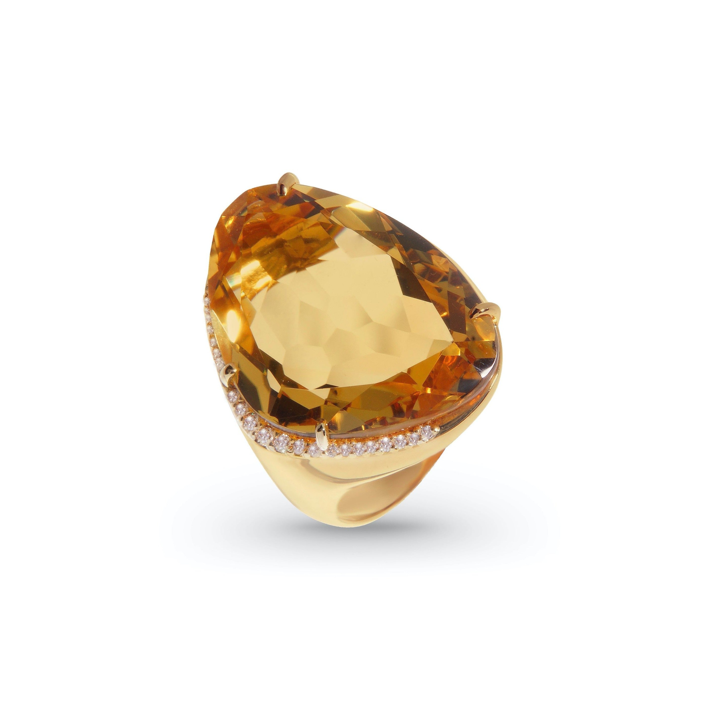 18K Citrine Ring