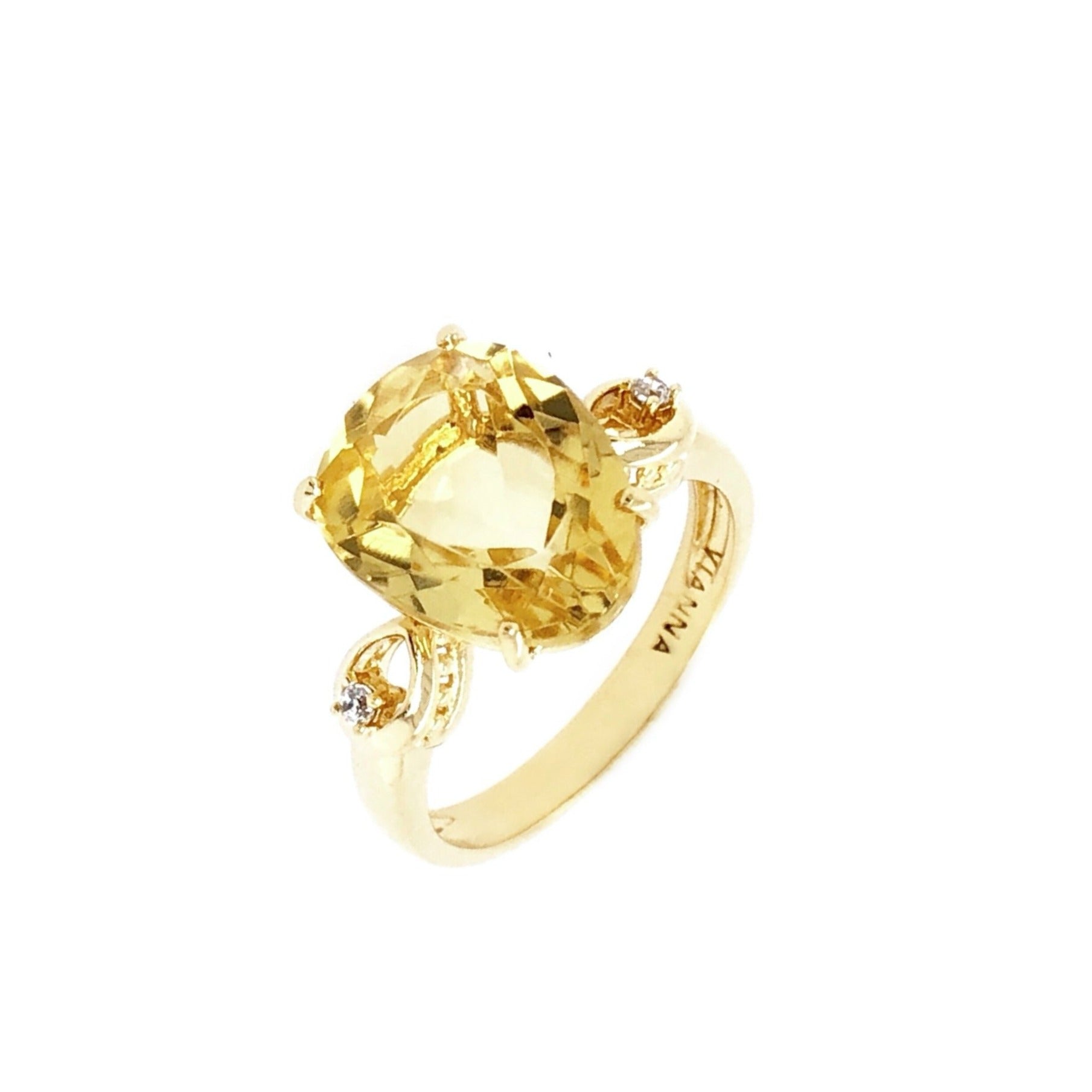 18K Citrine Ring