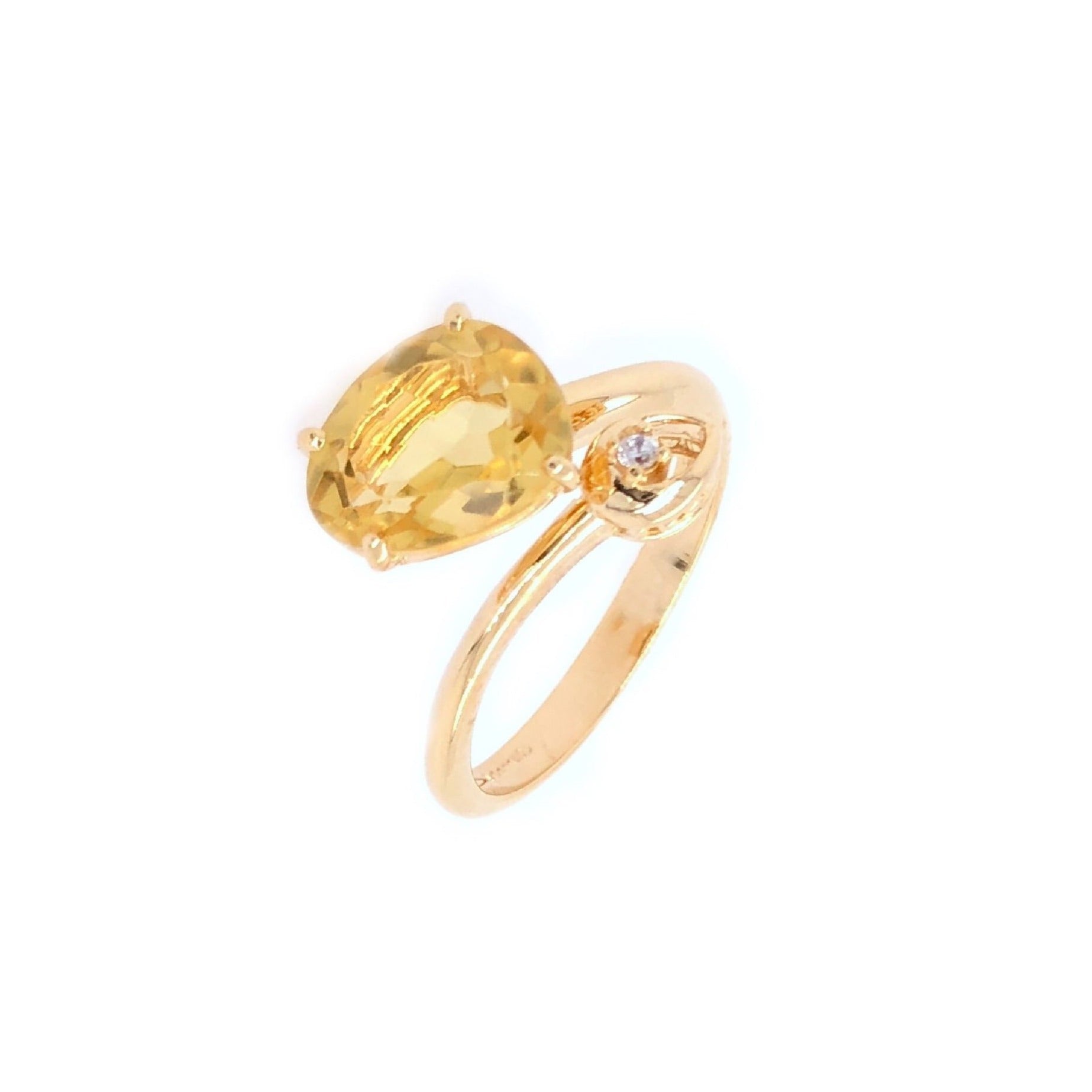 18K Citrine Ring