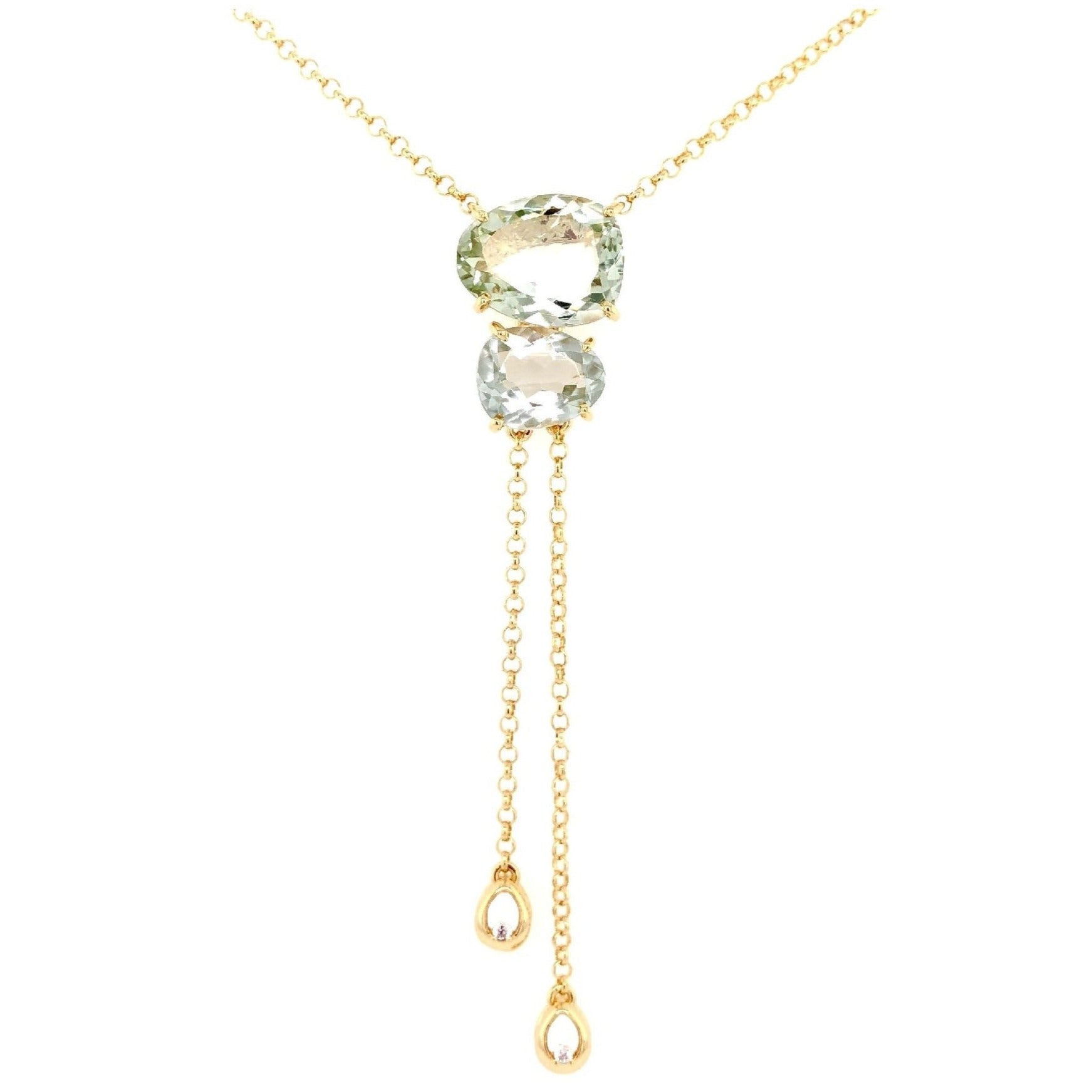 18K Prasiolite Necklace