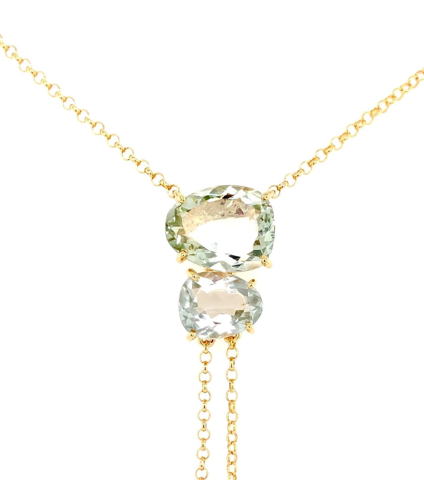 18K Prasiolite Necklace