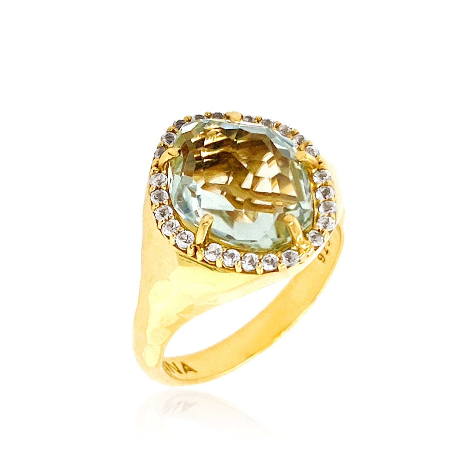 PANORAMA Ring (1260) - Prasiolite /  YG