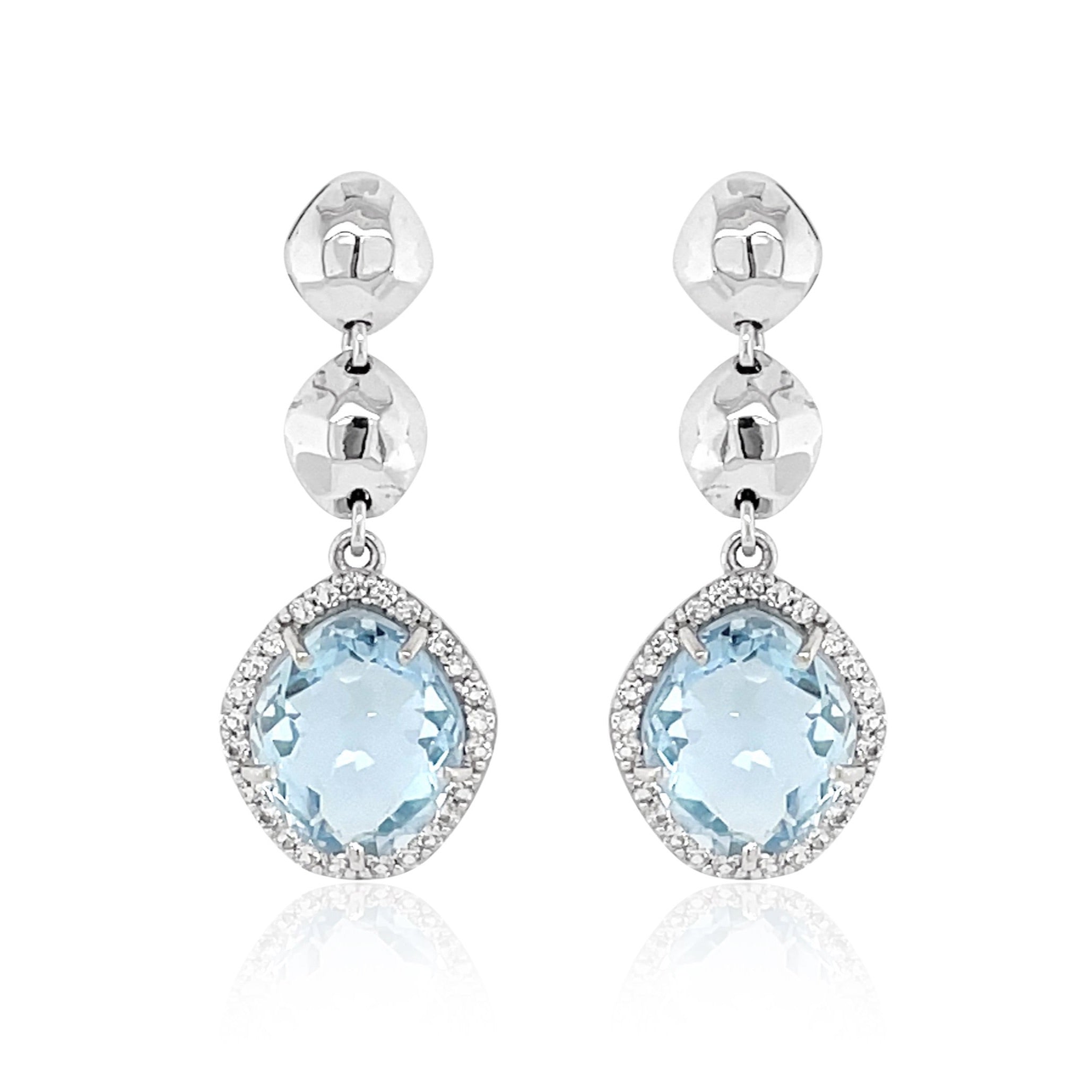 PANORAMA Earrings - Blue Topaz / SS