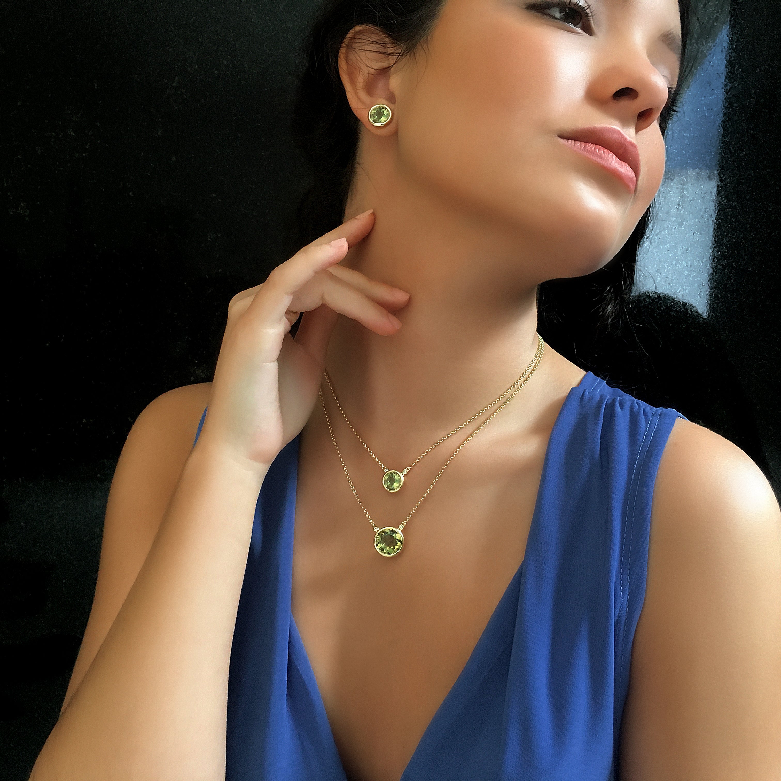 SIGNATURE Necklace (1287) - Blue Topaz / SS