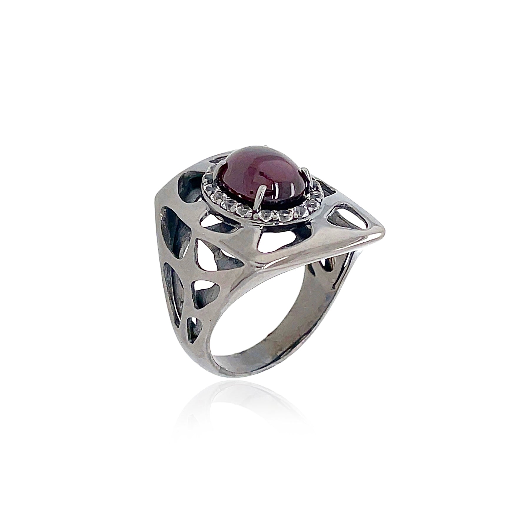 PULSE Ring (1286) - Rhodolite / BS