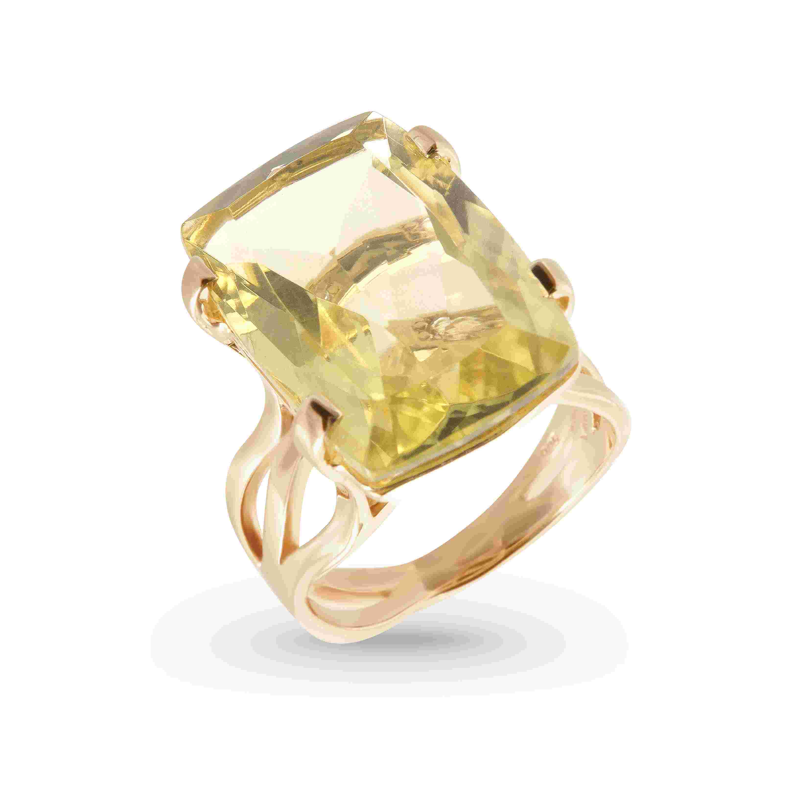 TRANSPARENZA Ring (0777) - Light Citrine / RG