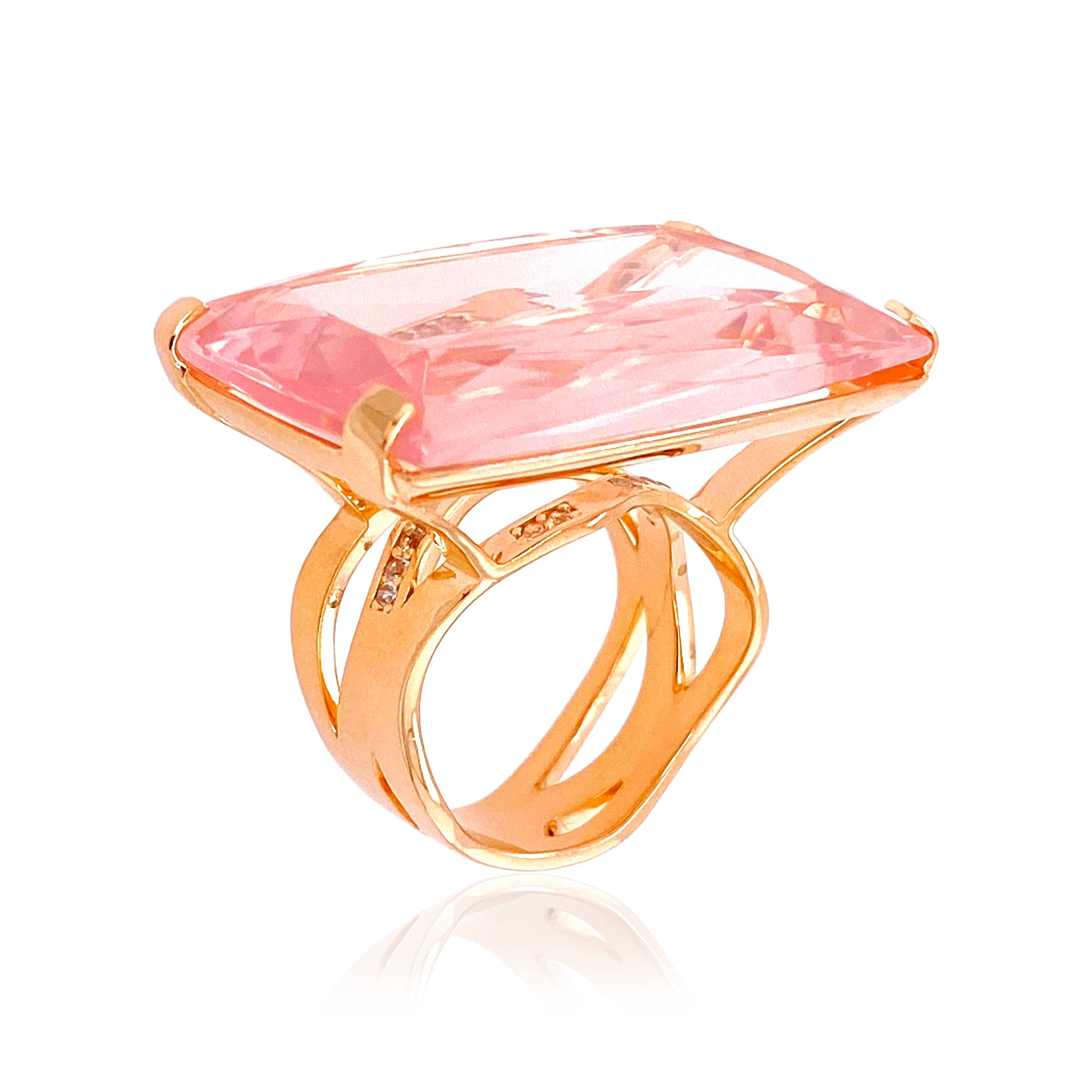 TRANSPARENZA Ring (0777) - Rose Quartz / RG