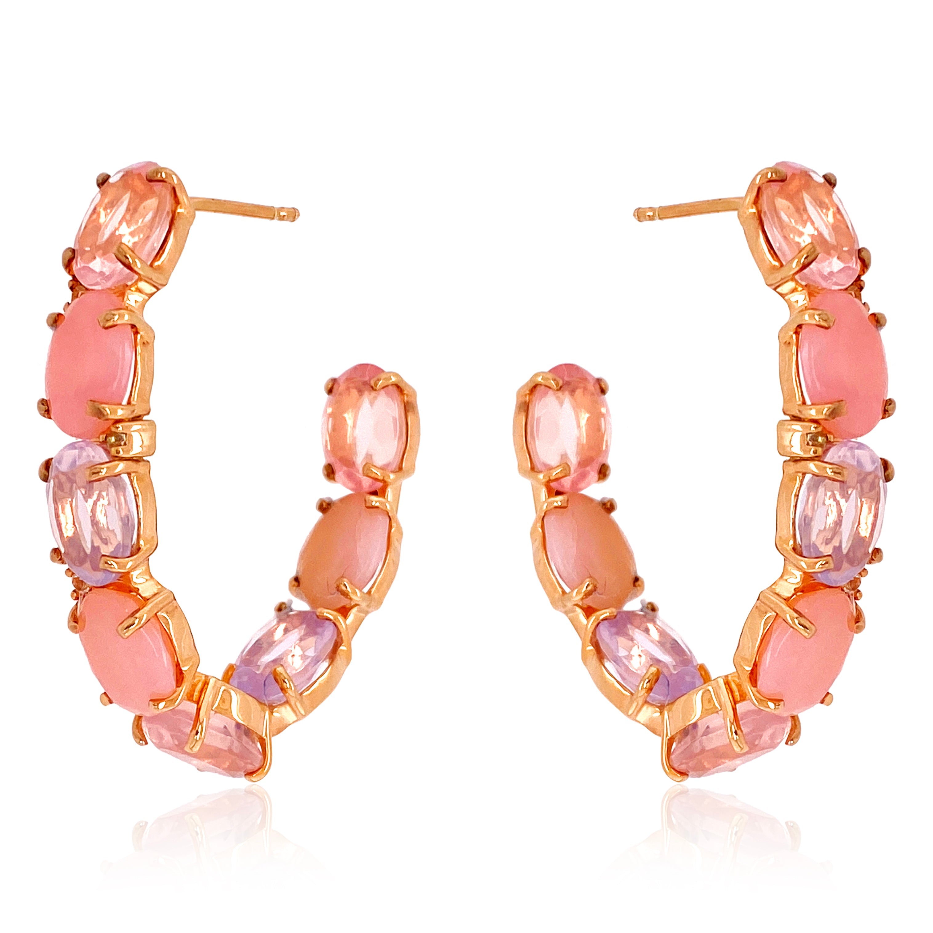 VILLA RICA Earrings - Mix Gemstones / RG