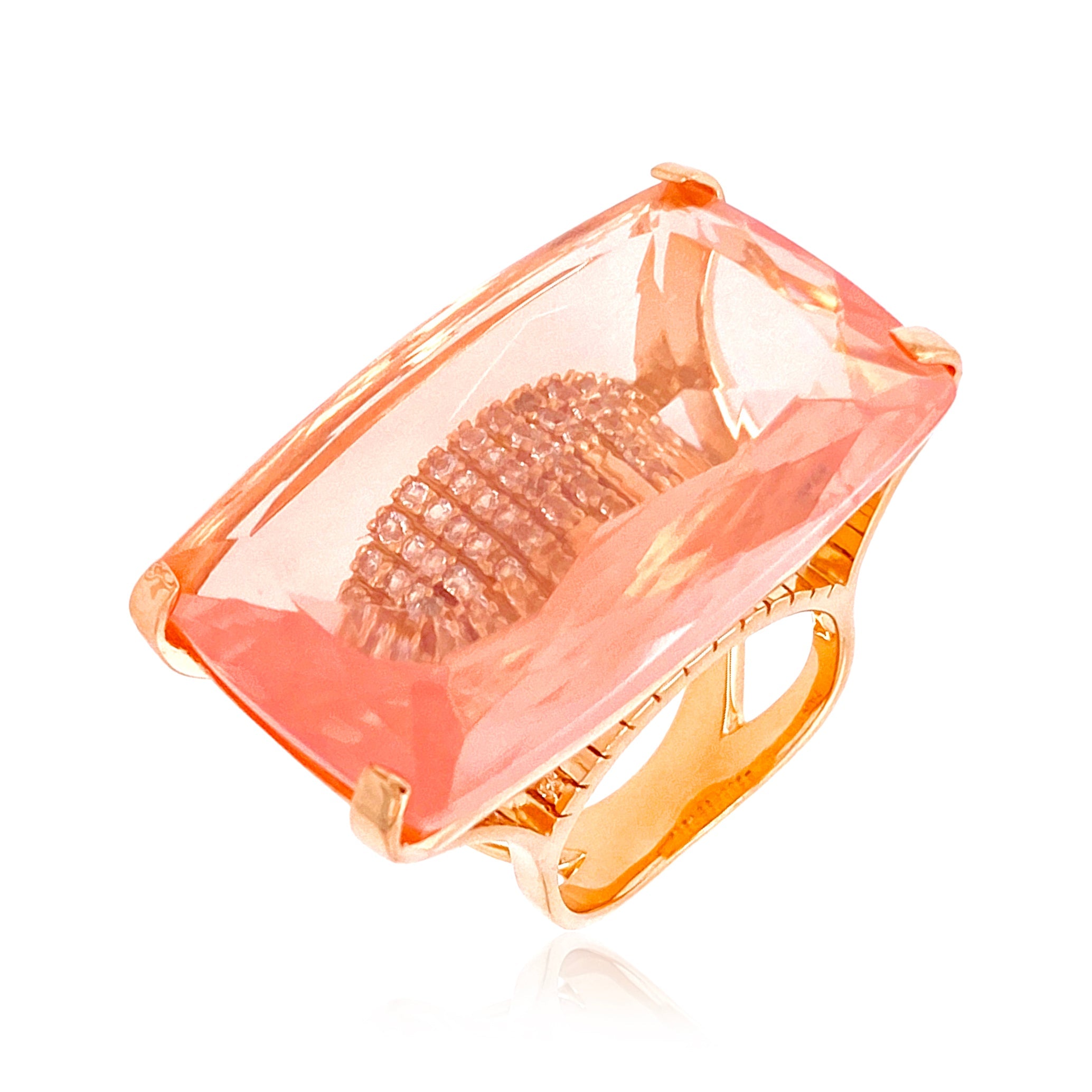 TRANSPARENZA Ring (0890) - Rose Quartz / RG