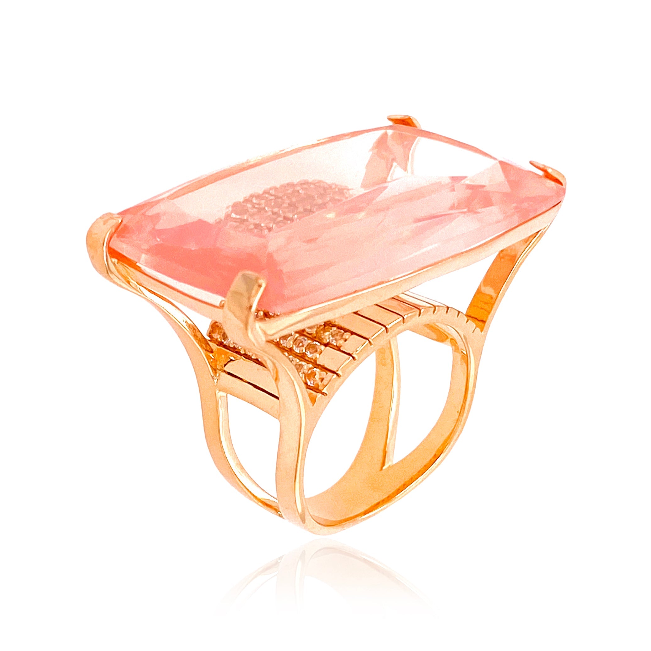 TRANSPARENZA Ring (0890) - Rose Quartz / RG