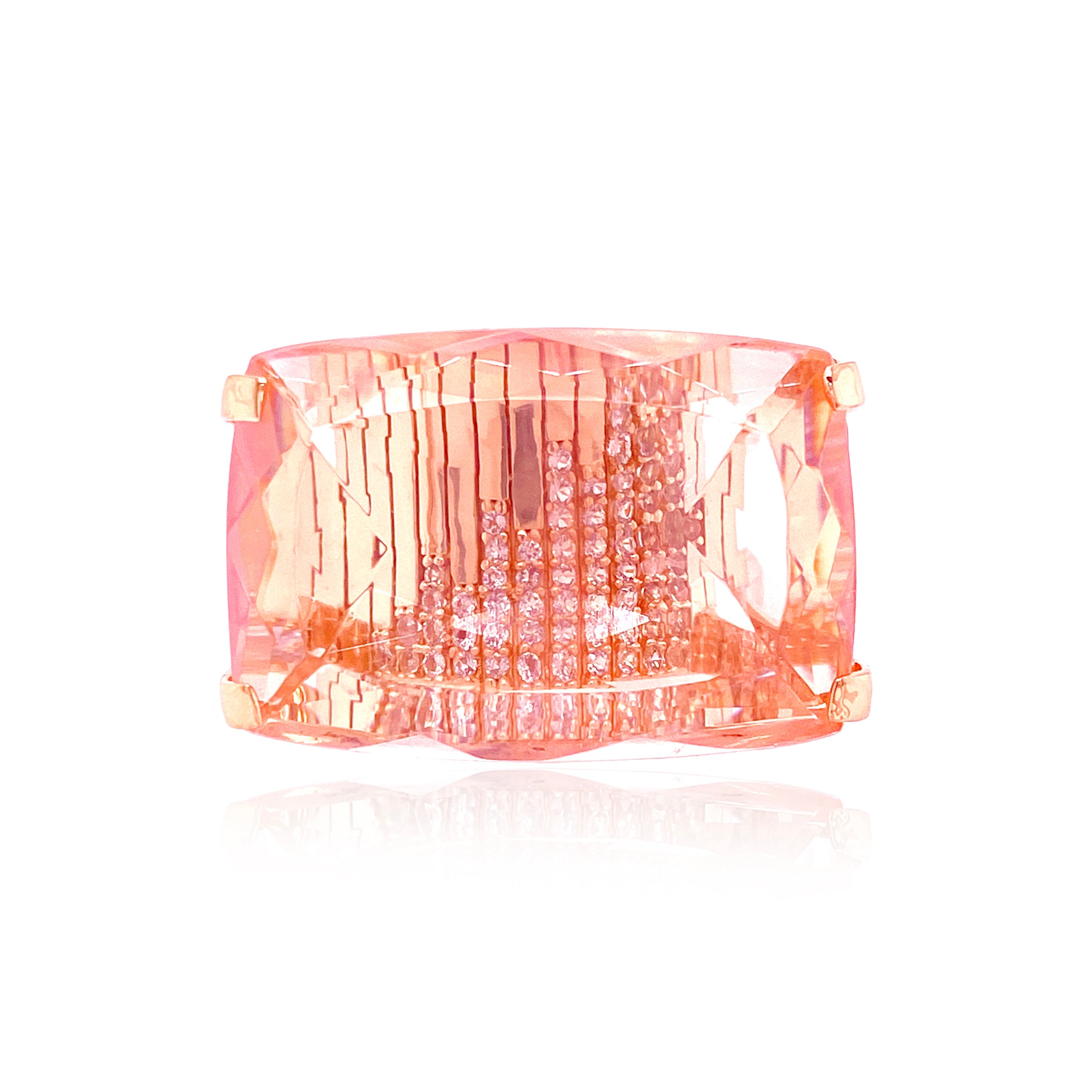 TRANSPARENZA Ring (0890) - Rose Quartz / RG