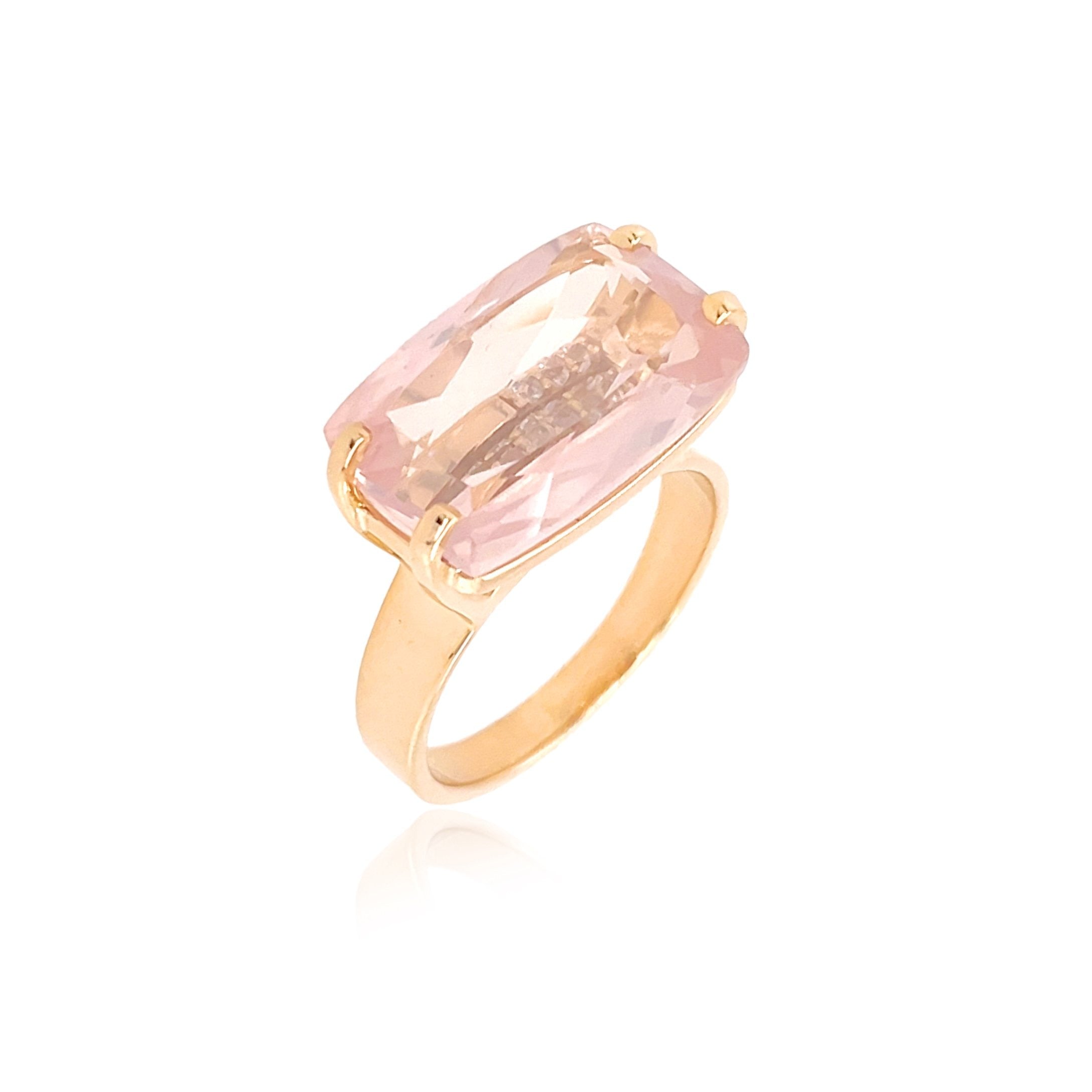 TRANSPARENZA Ring (0890) - Rose Quartz / RG