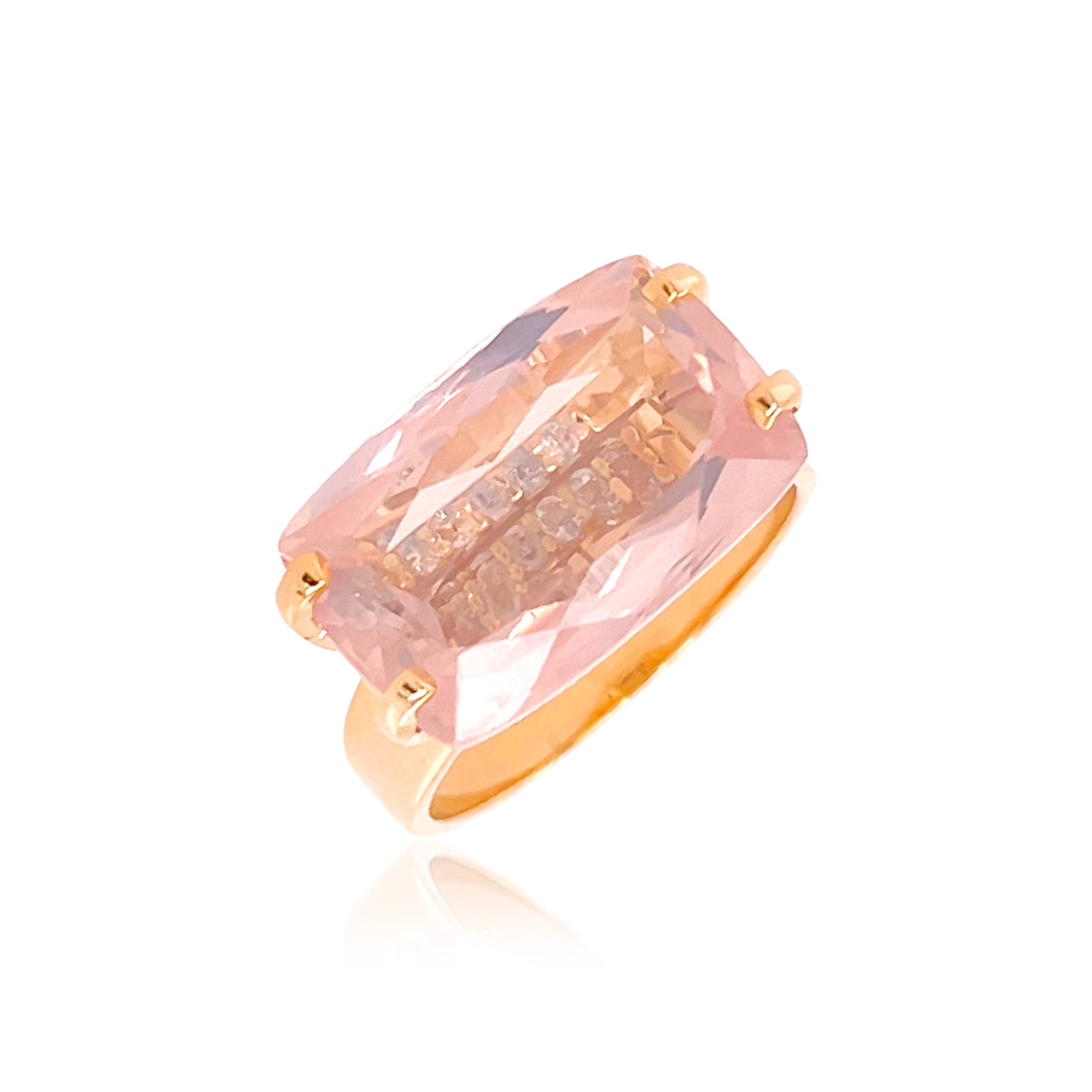 TRANSPARENZA Ring (0890) - Rose Quartz / RG