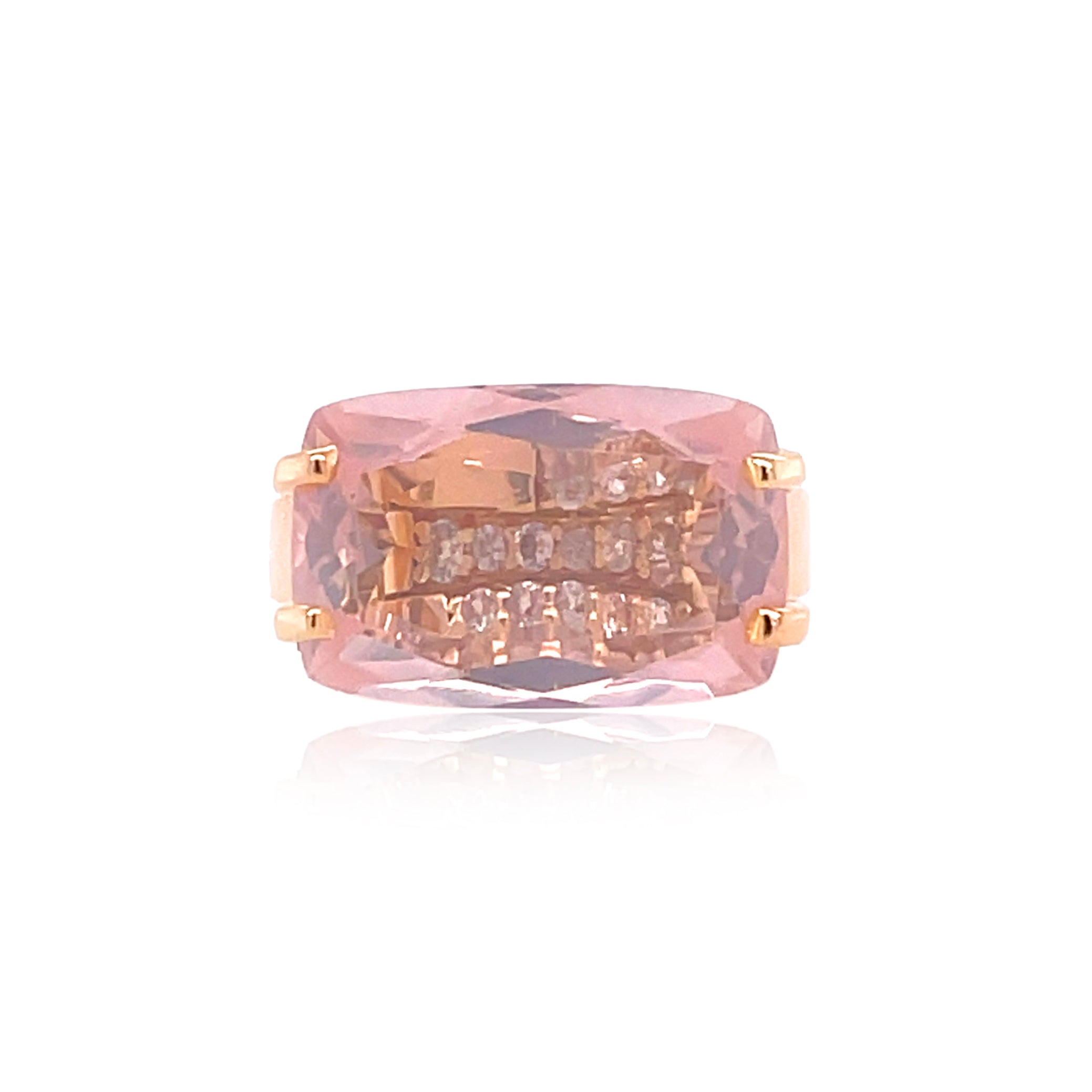 TRANSPARENZA Ring (0890) - Rose Quartz / RG