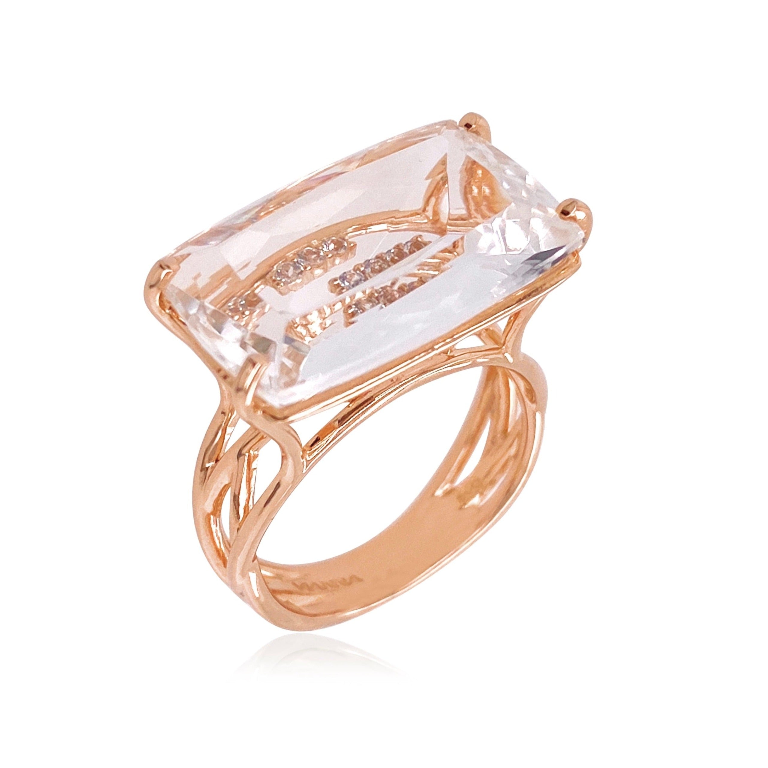 TRANSPARENZA Ring (1052) - Crystal / RG