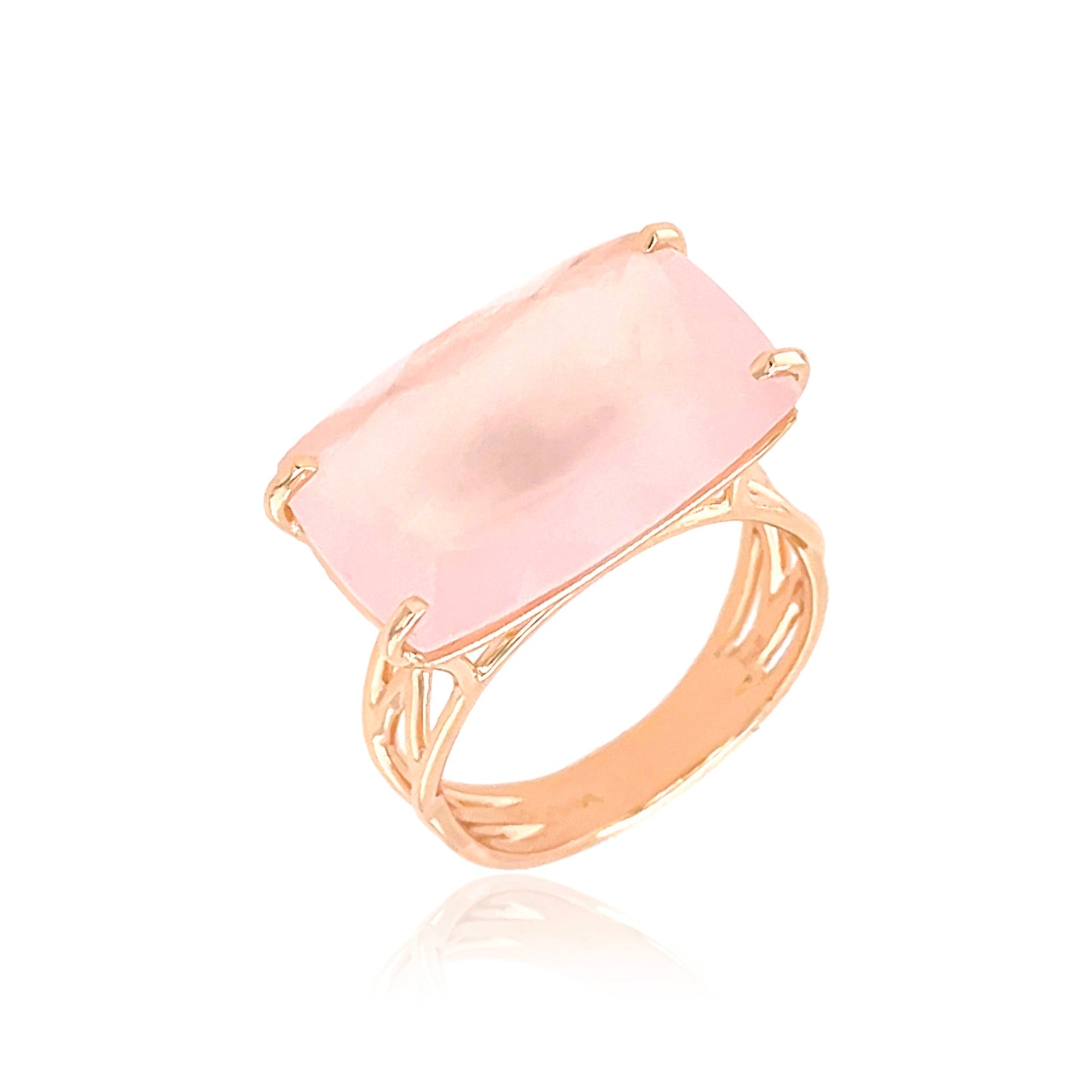 TRANSPARENZA Ring (1052) - Rose Quartz / RG