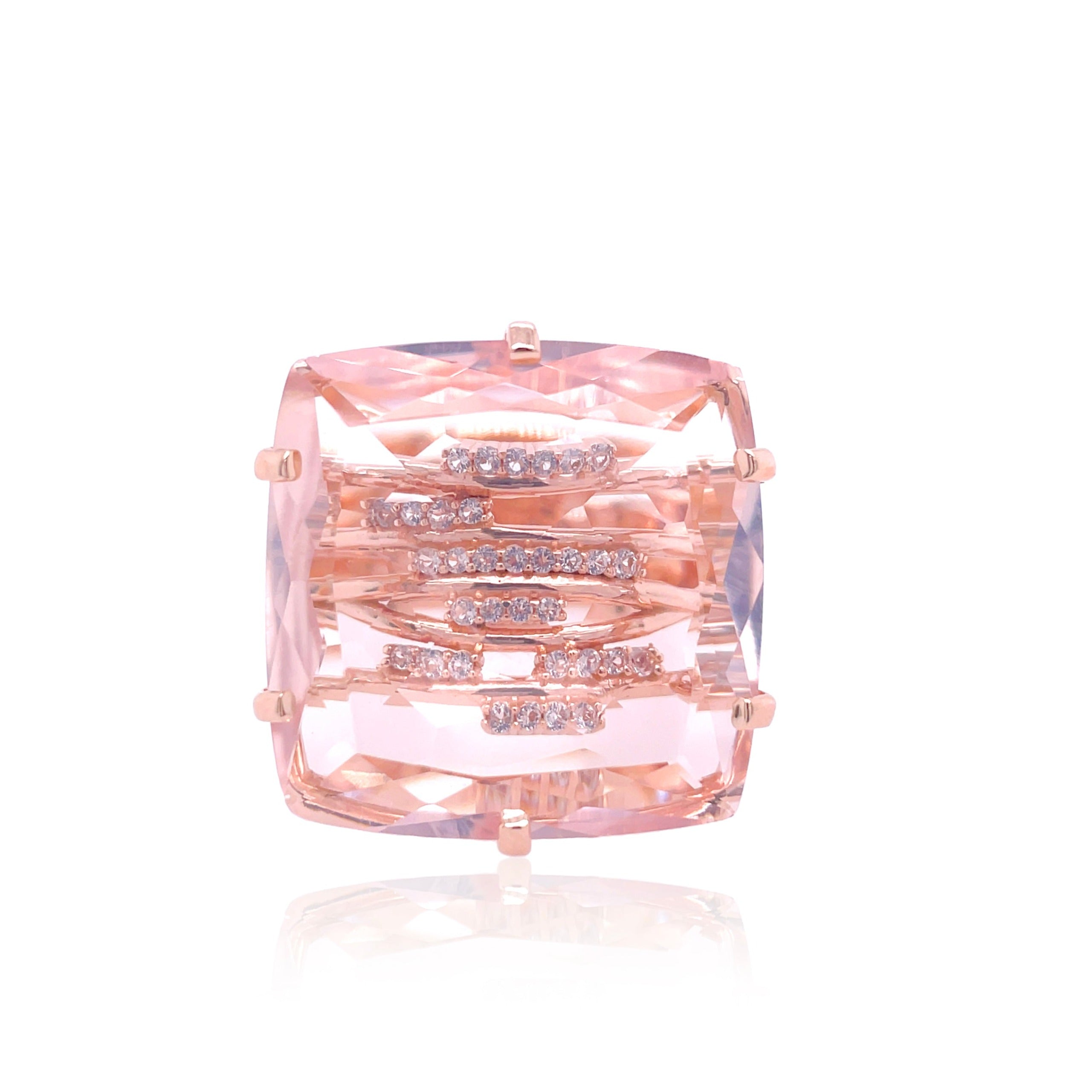 TRANSPARENZA Ring (1052) - Rose Quartz / RG