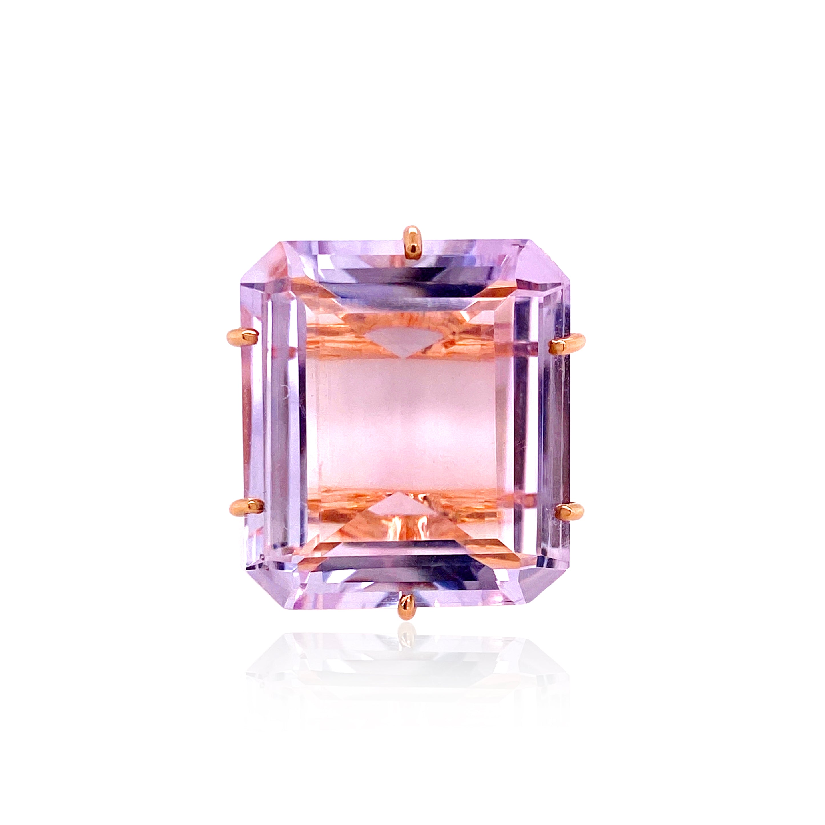 COLUNA Ring (1156) - Pink Amethyst / RG