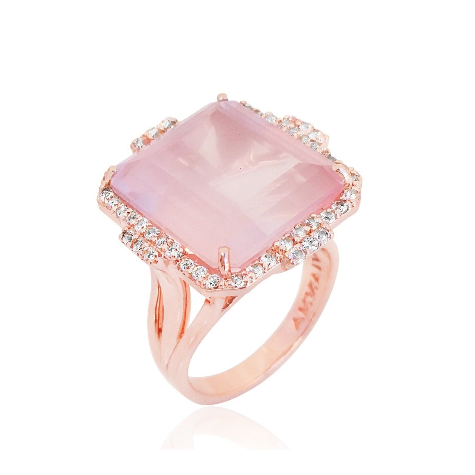 ECLECTIC Ring (1247) - Rose Quartz / RG