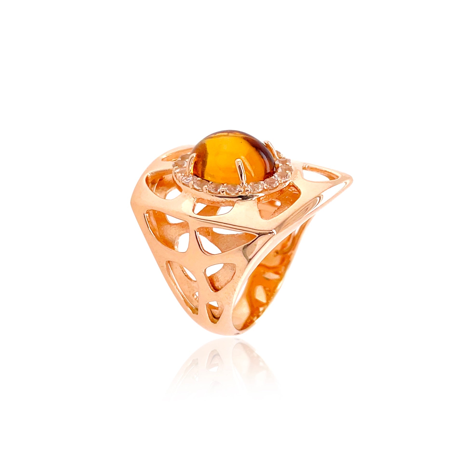 PULSE Ring (1286) - Citrine / RG