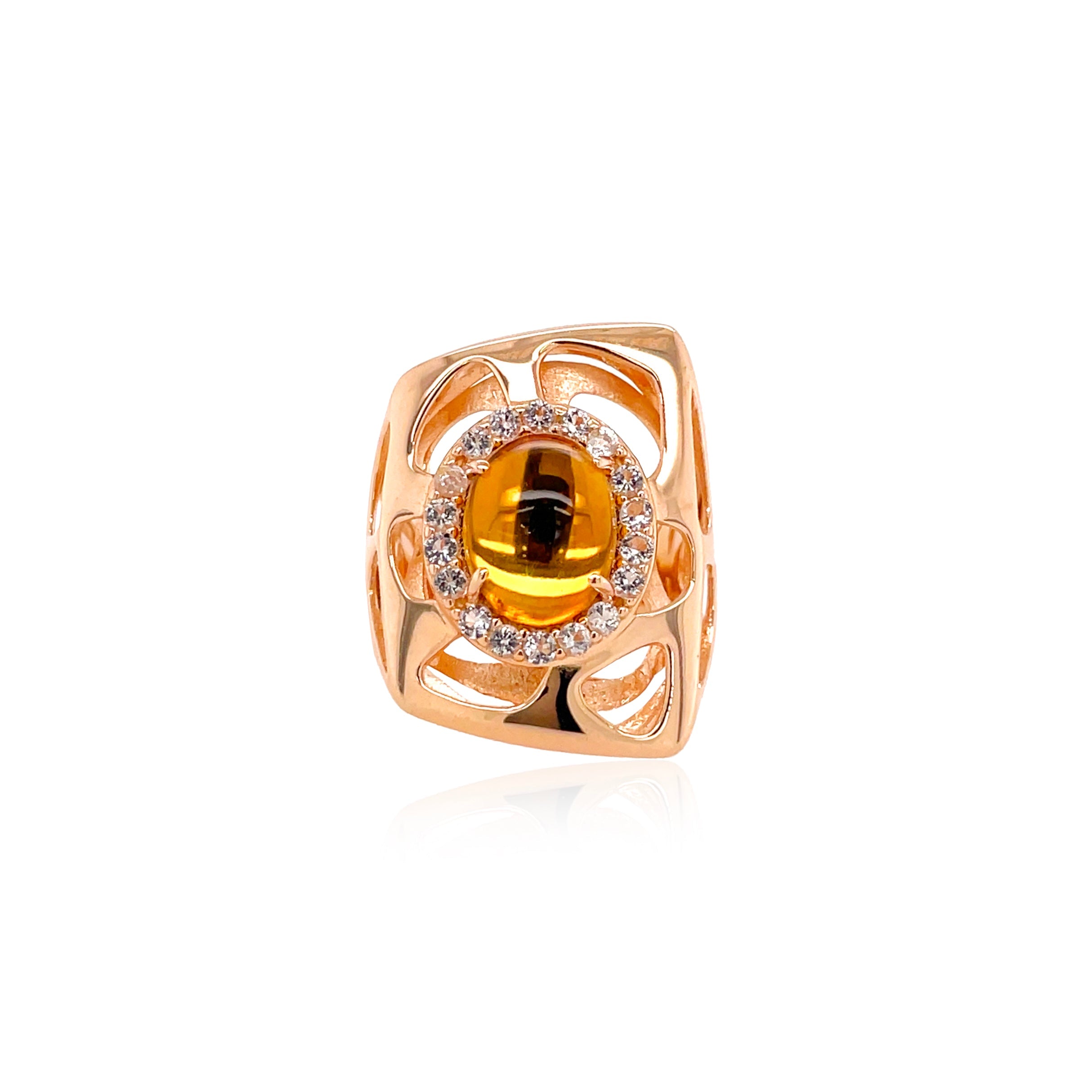 PULSE Ring (1286) - Citrine / RG