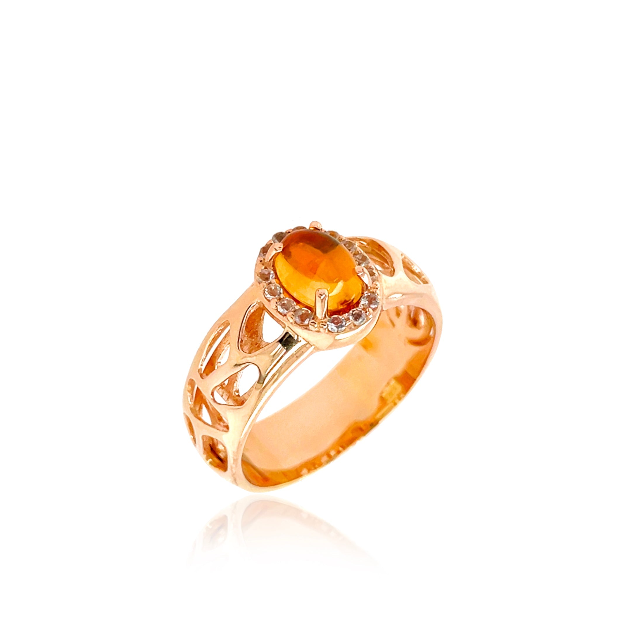 PULSE Ring (1286) - Citrine / RG