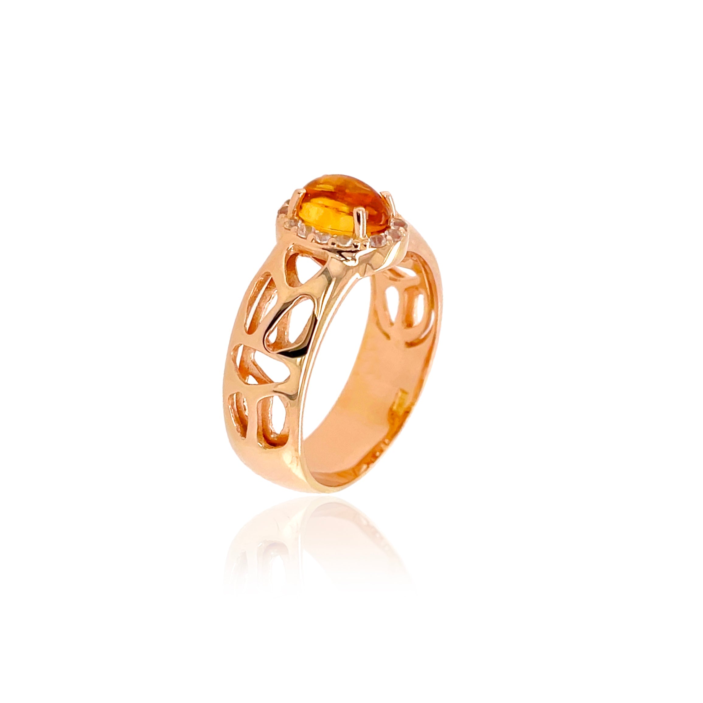 PULSE Ring (1286) - Citrine / RG