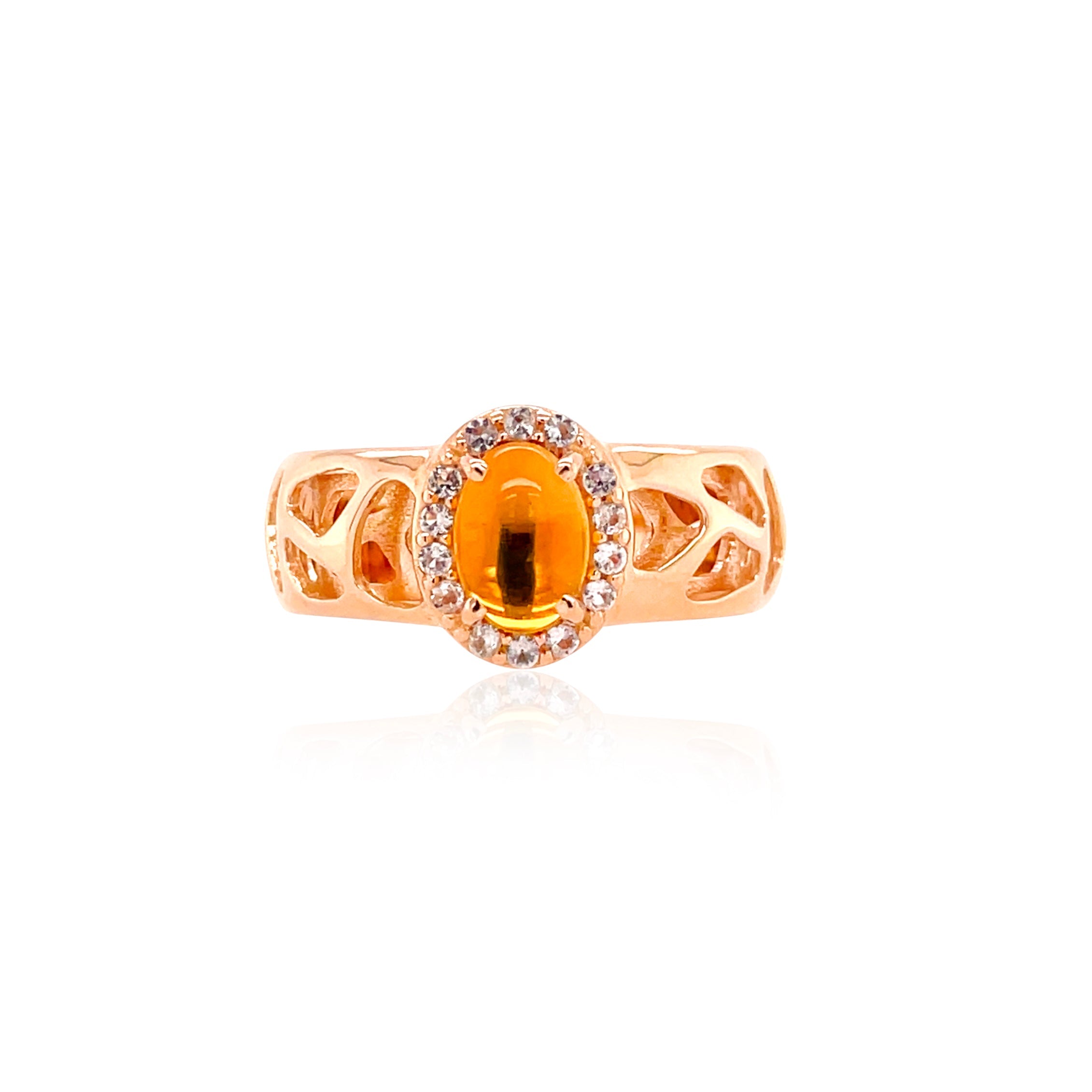 PULSE Ring (1286) - Citrine / RG