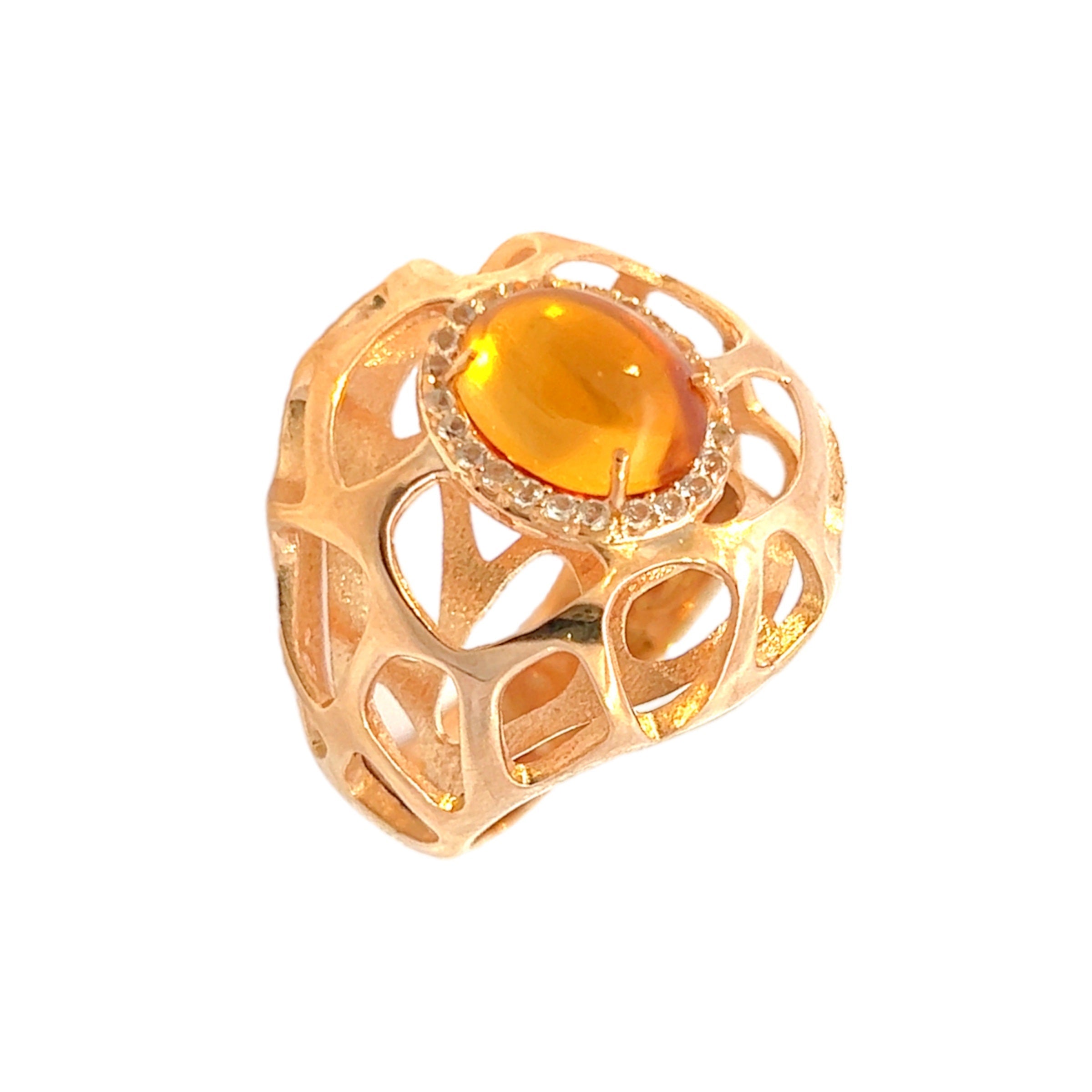 PULSE Ring (1286) - Citrine / RG