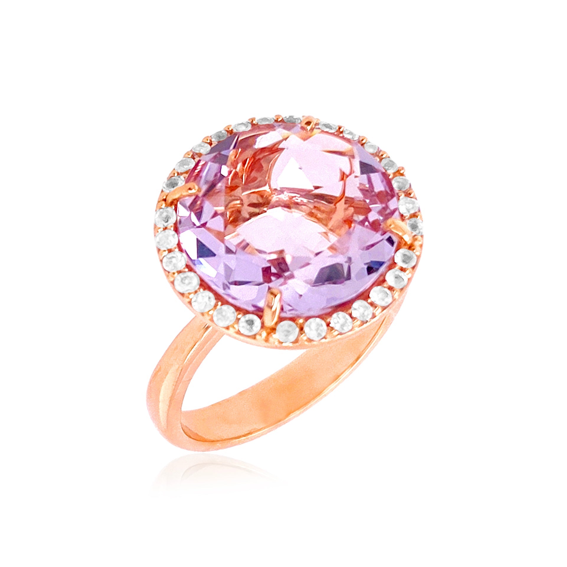 SIGNATURE Ring (1287) - Pink Amethyst / RG