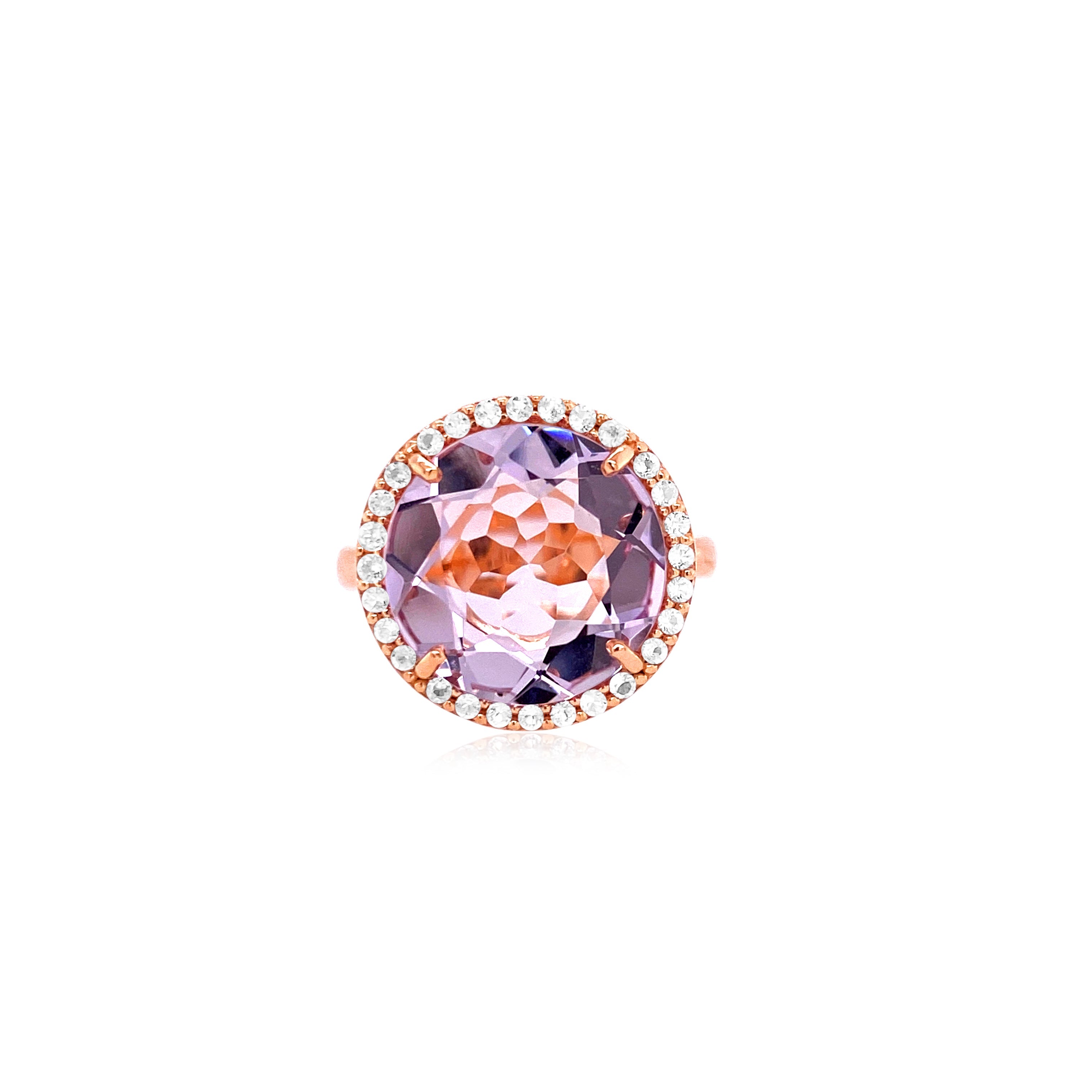 SIGNATURE Ring (1287) - Pink Amethyst / RG